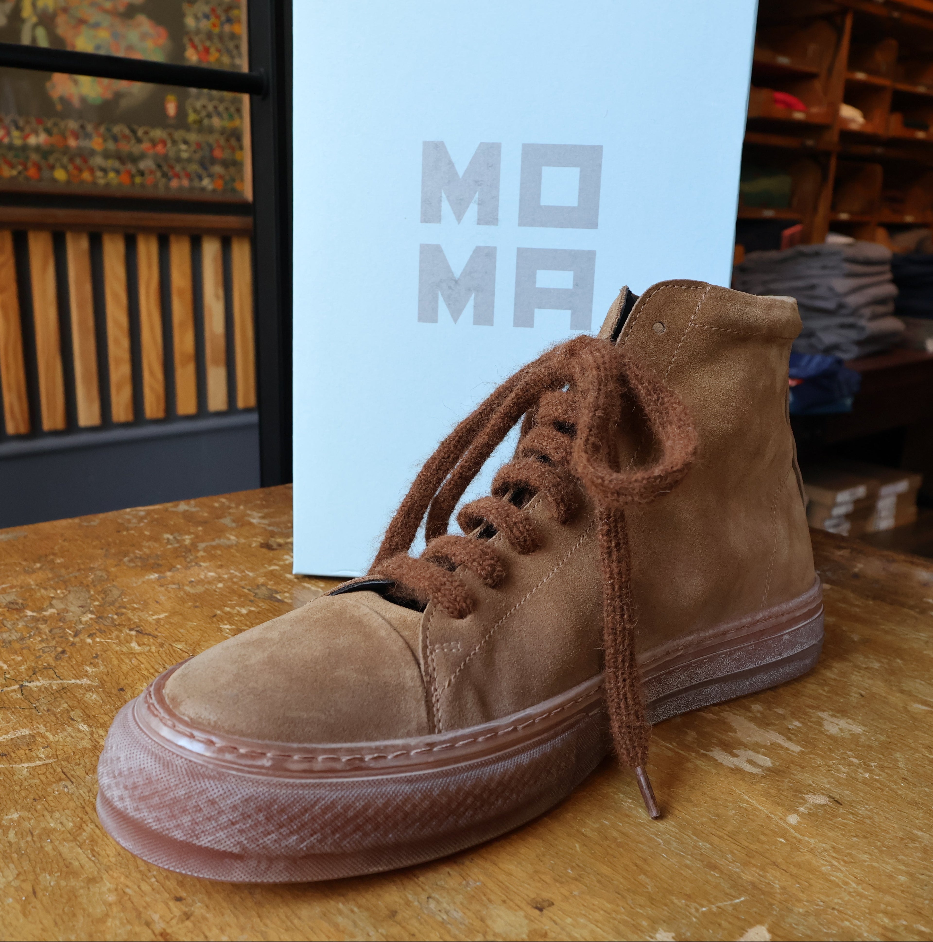 MOMA Fox Cognac Sneakers
