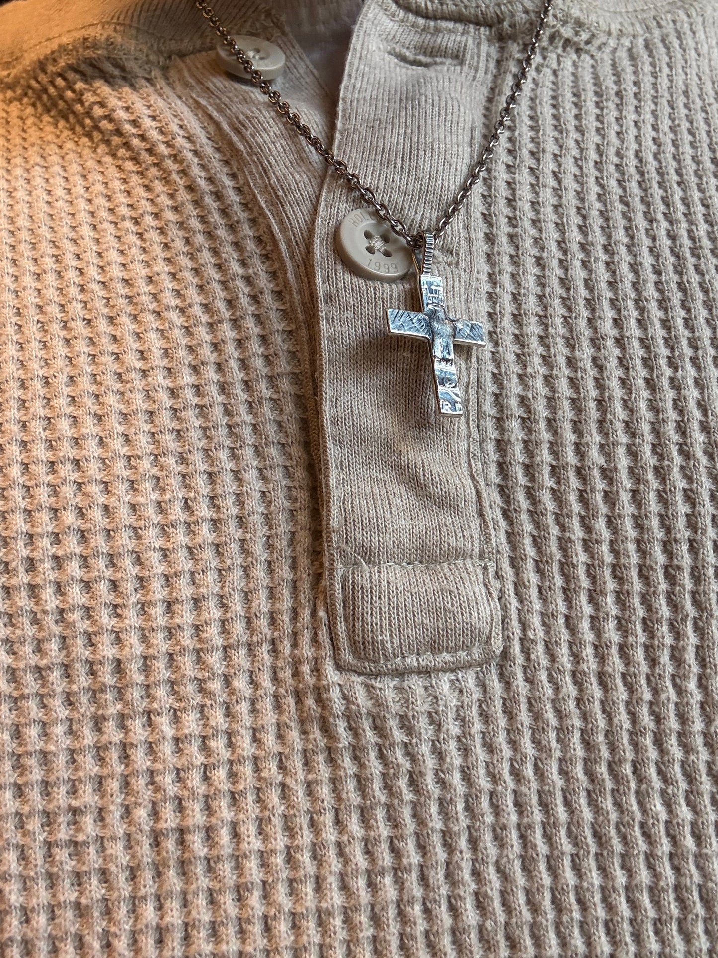 North Works 50¢ Real Cross Pendant/Chain