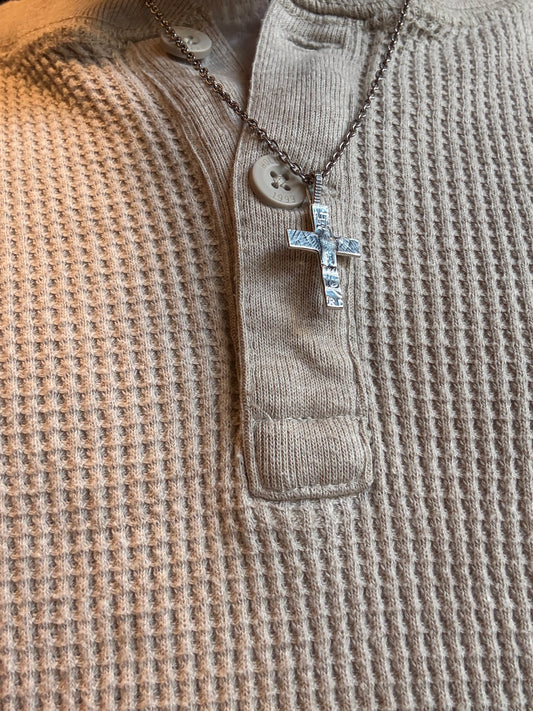 North Works 50¢ Real Cross Pendant/Chain