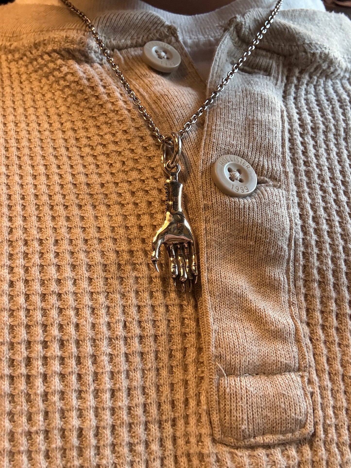 O.P Jewellery Magpie Hand Pendant