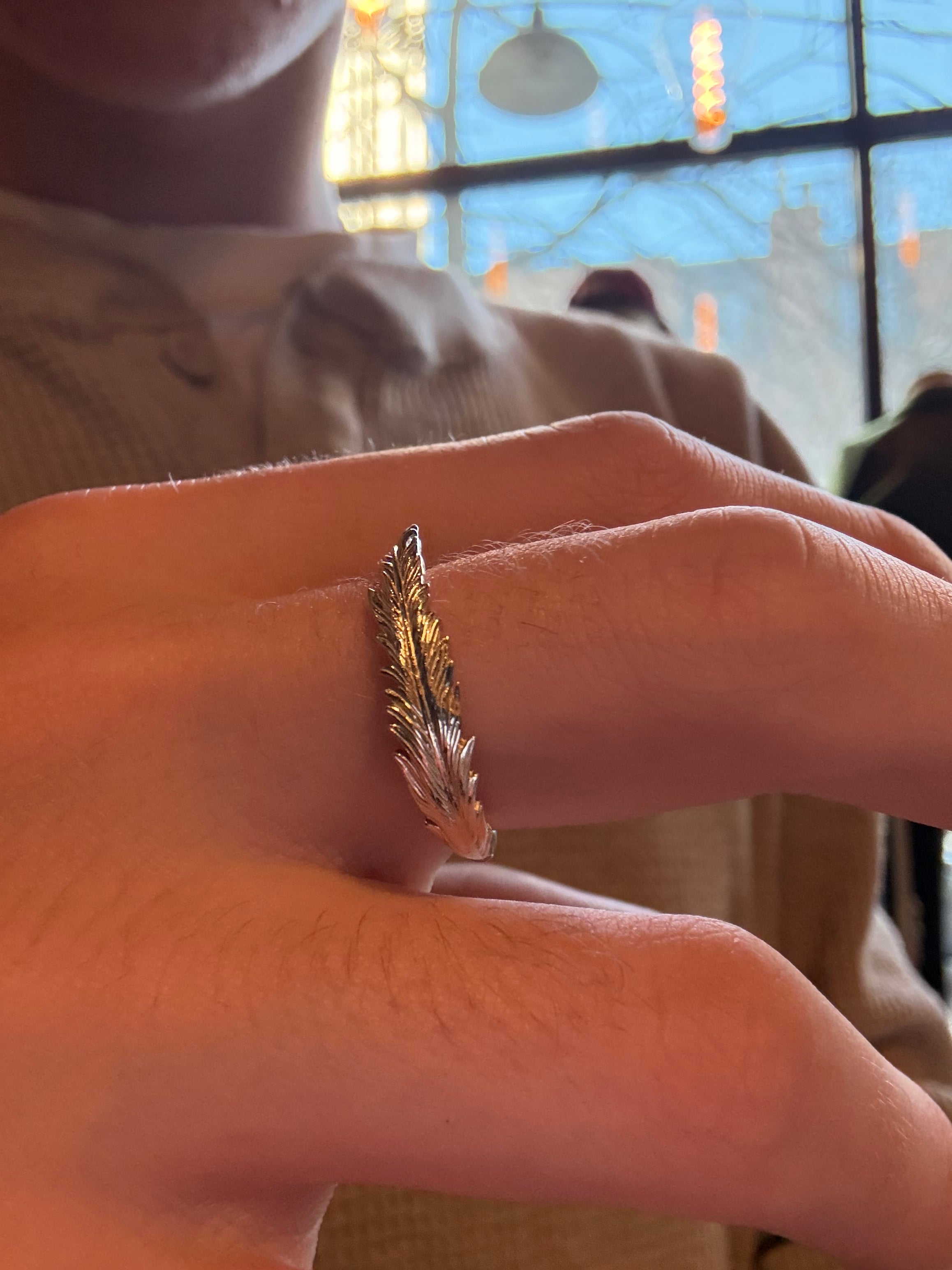 O.P Jewellery Feather Ring