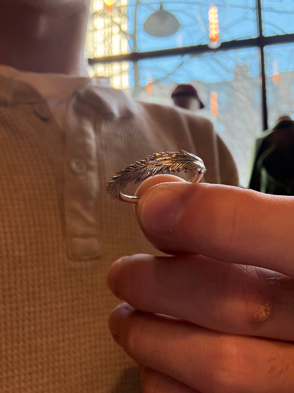 O.P Jewellery Feather Ring