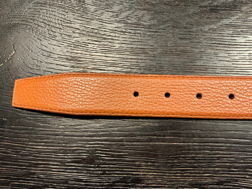 Simonnot-Godard Brown Calfskin Grain Belt
