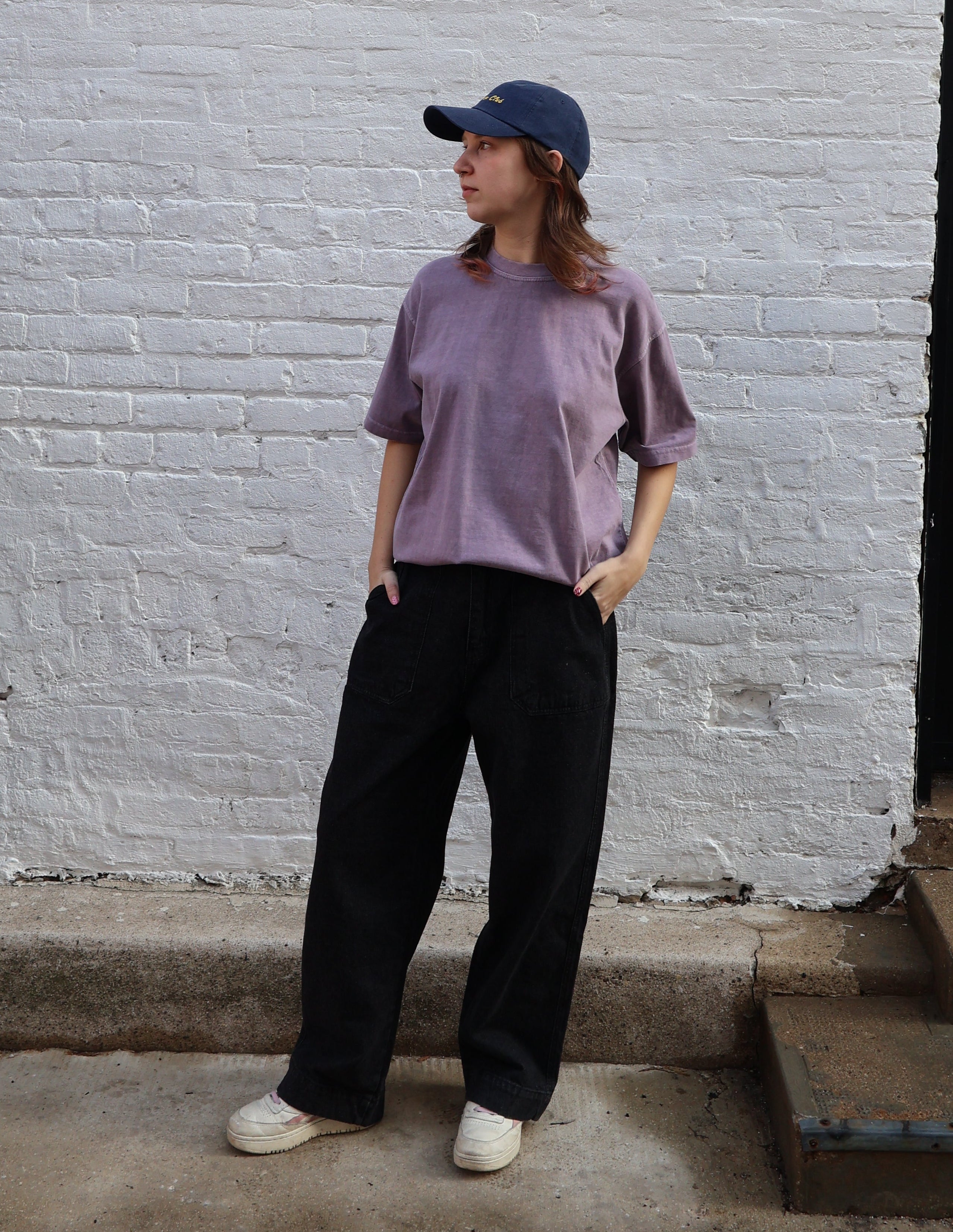 Kappy One Tuck Wide Fatigue Denim Pants