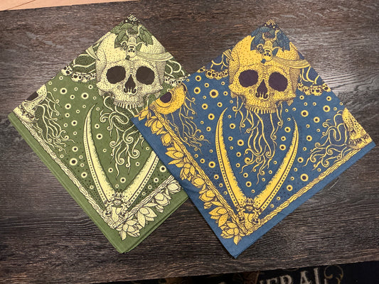 Indigofera Skull Bandana