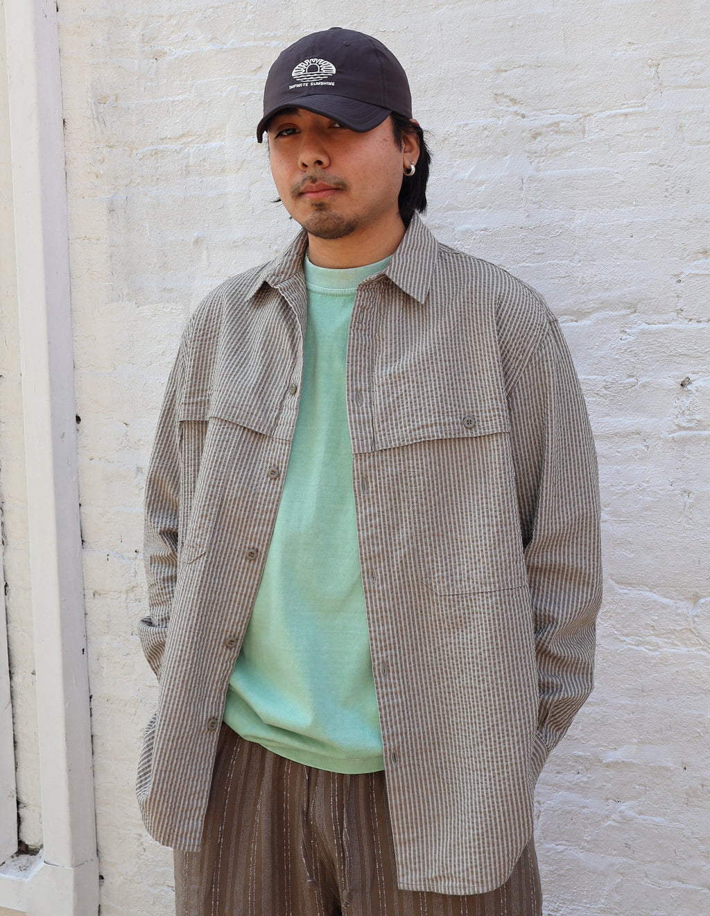 Kappy Stripe Pocket Work Shirt