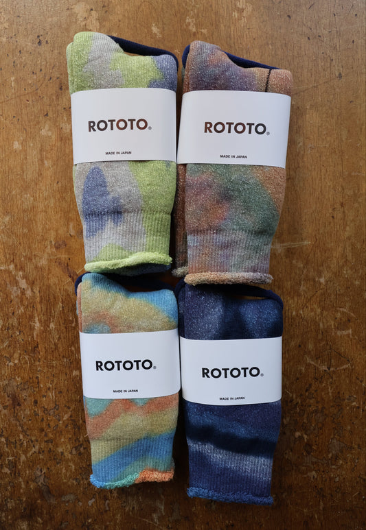 Rototo Tie Dye Pile Socks