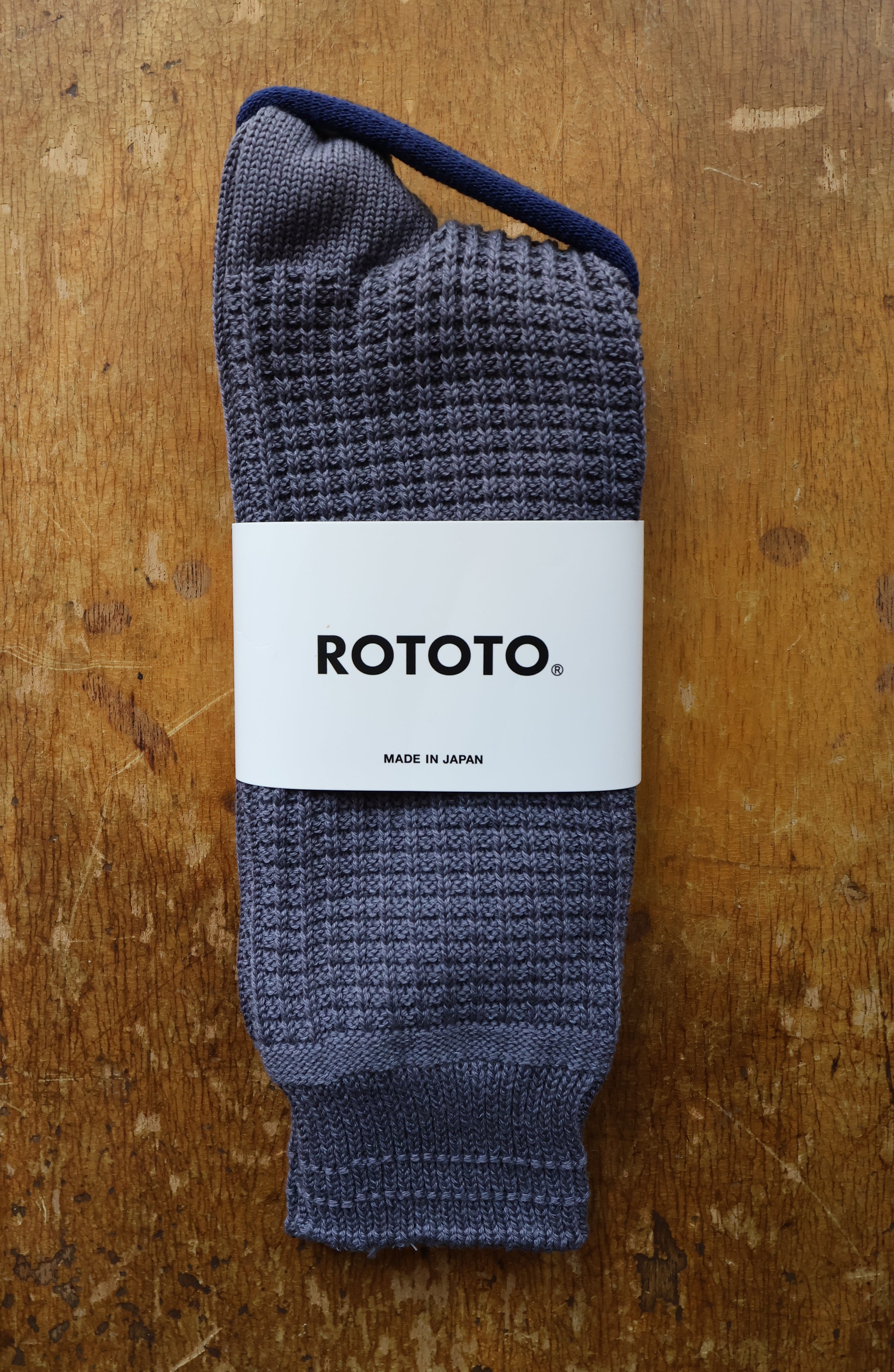 Rototo Cotton Waffle Socks