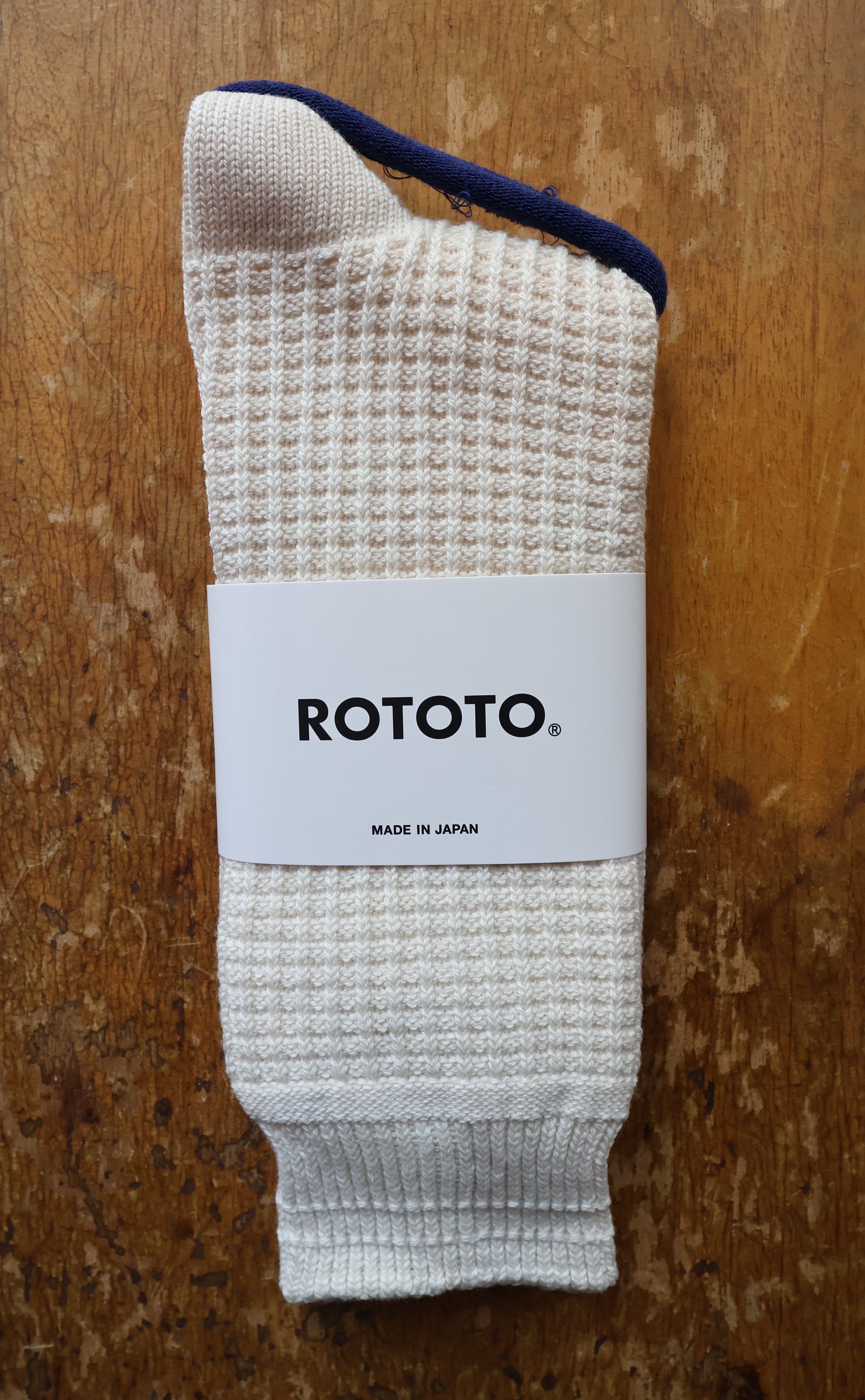 Rototo Cotton Waffle Socks