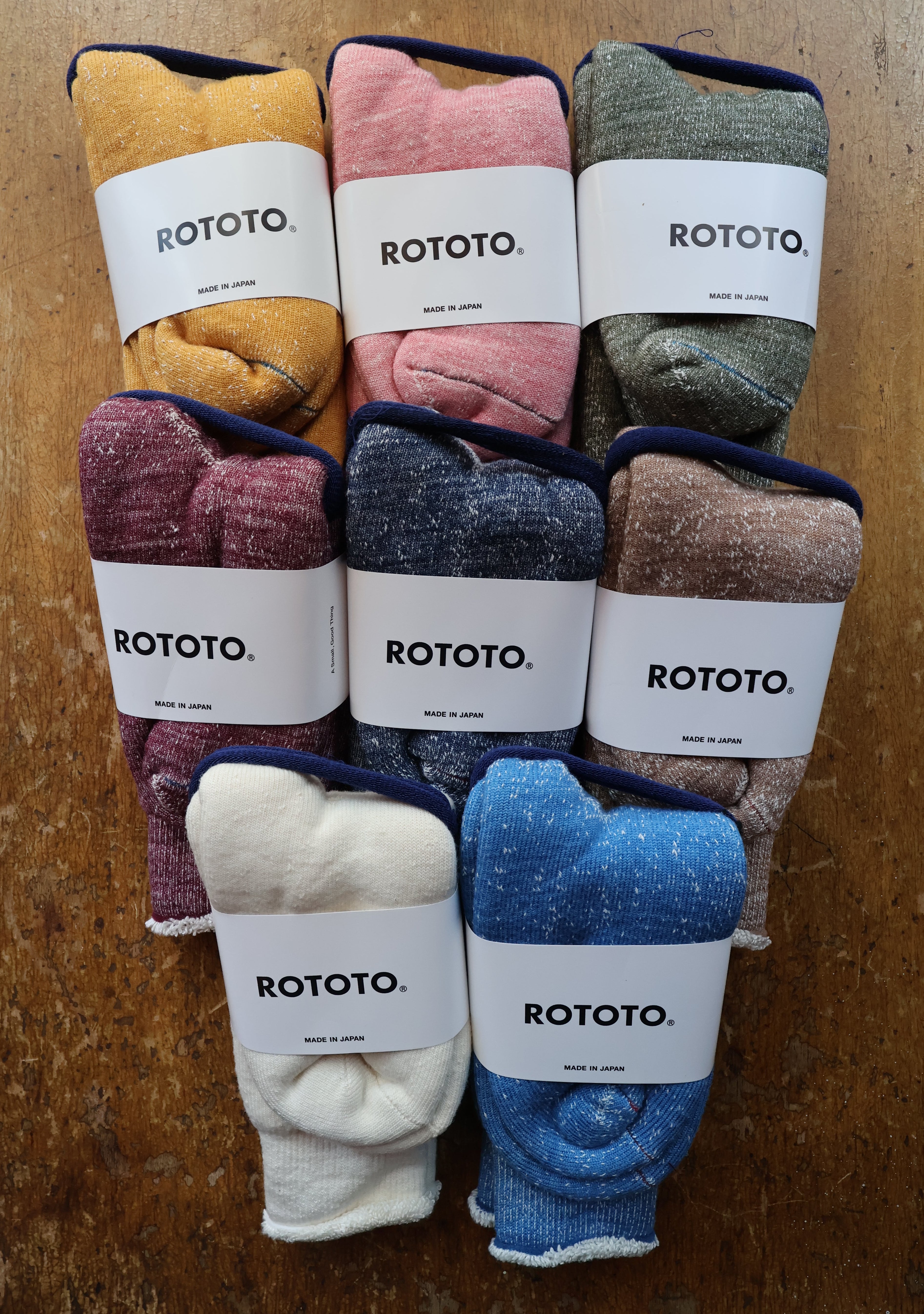 Rototo Double Face Crew Socks