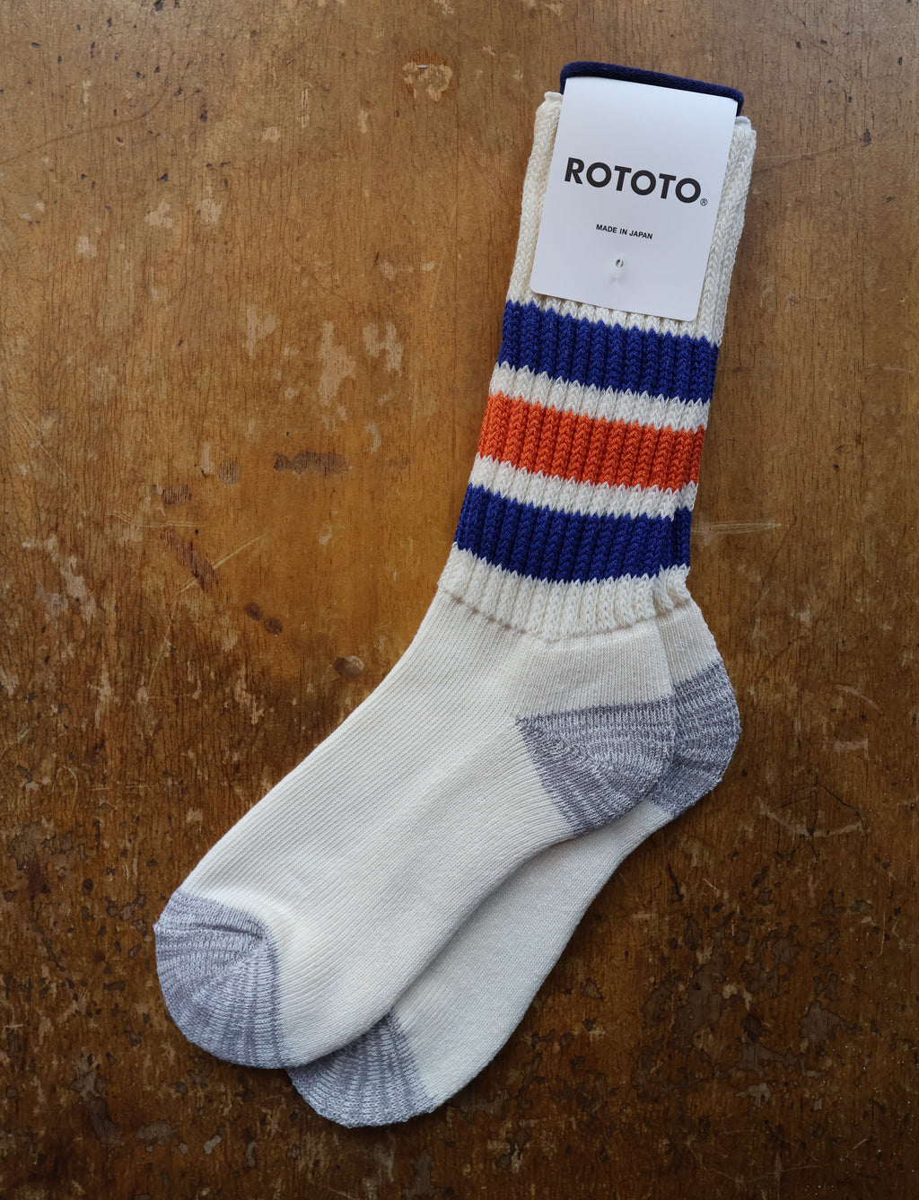 Rototo Coarse Ribbed Oldschool Crew Socks