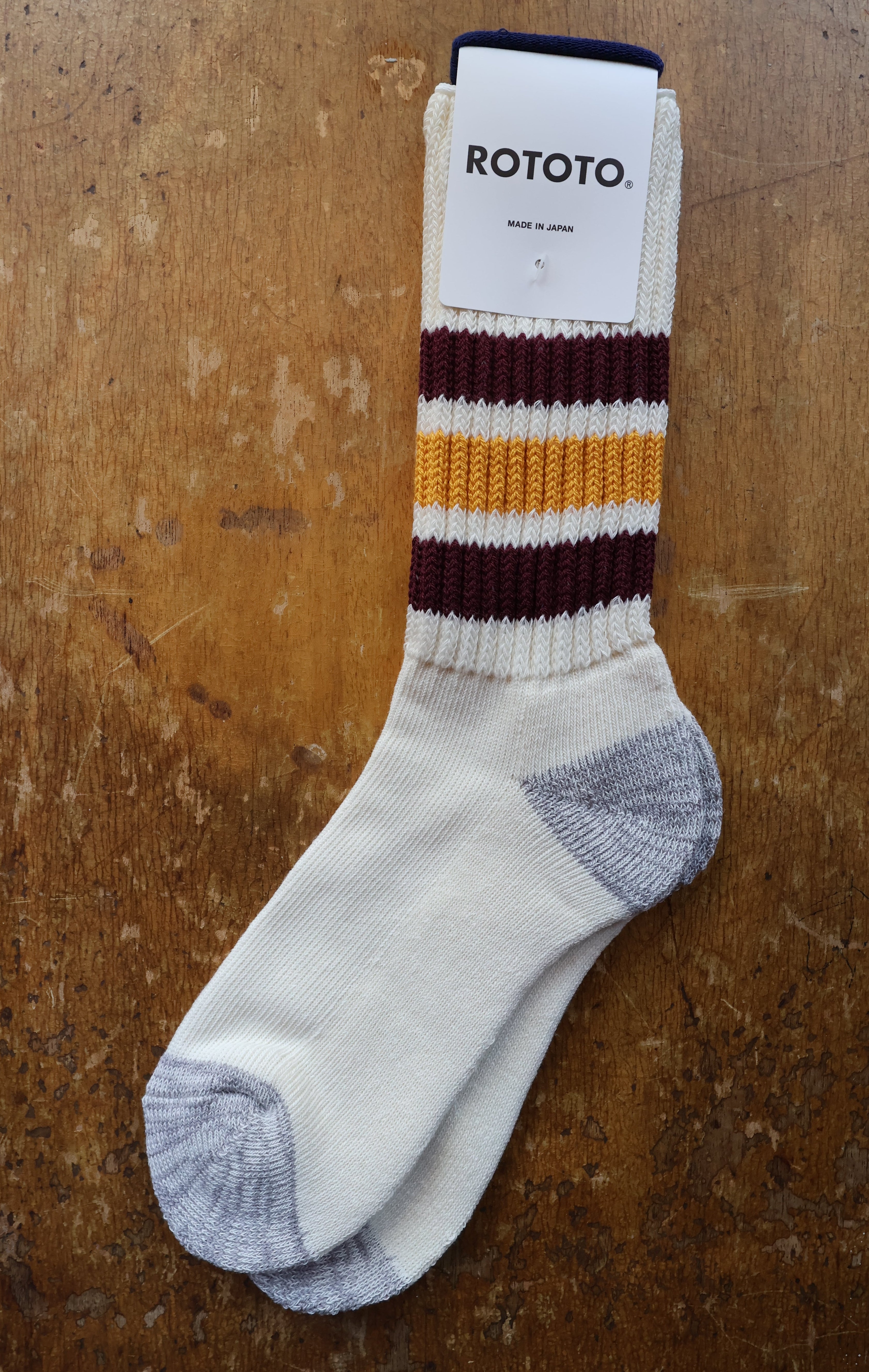 Rototo Coarse Ribbed Oldschool Crew Socks