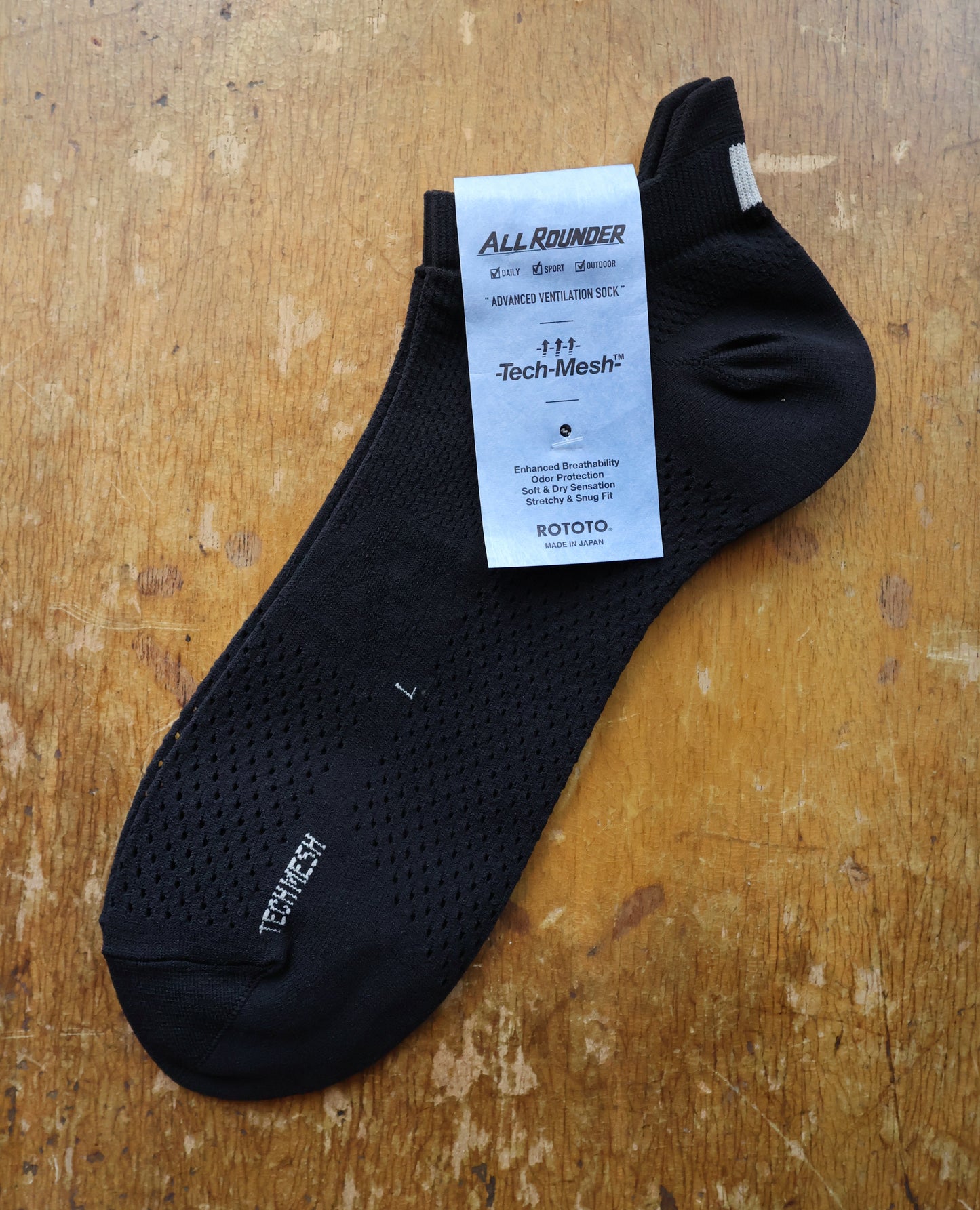 Rototo Allrounder Tech-Mesh No Show Socks