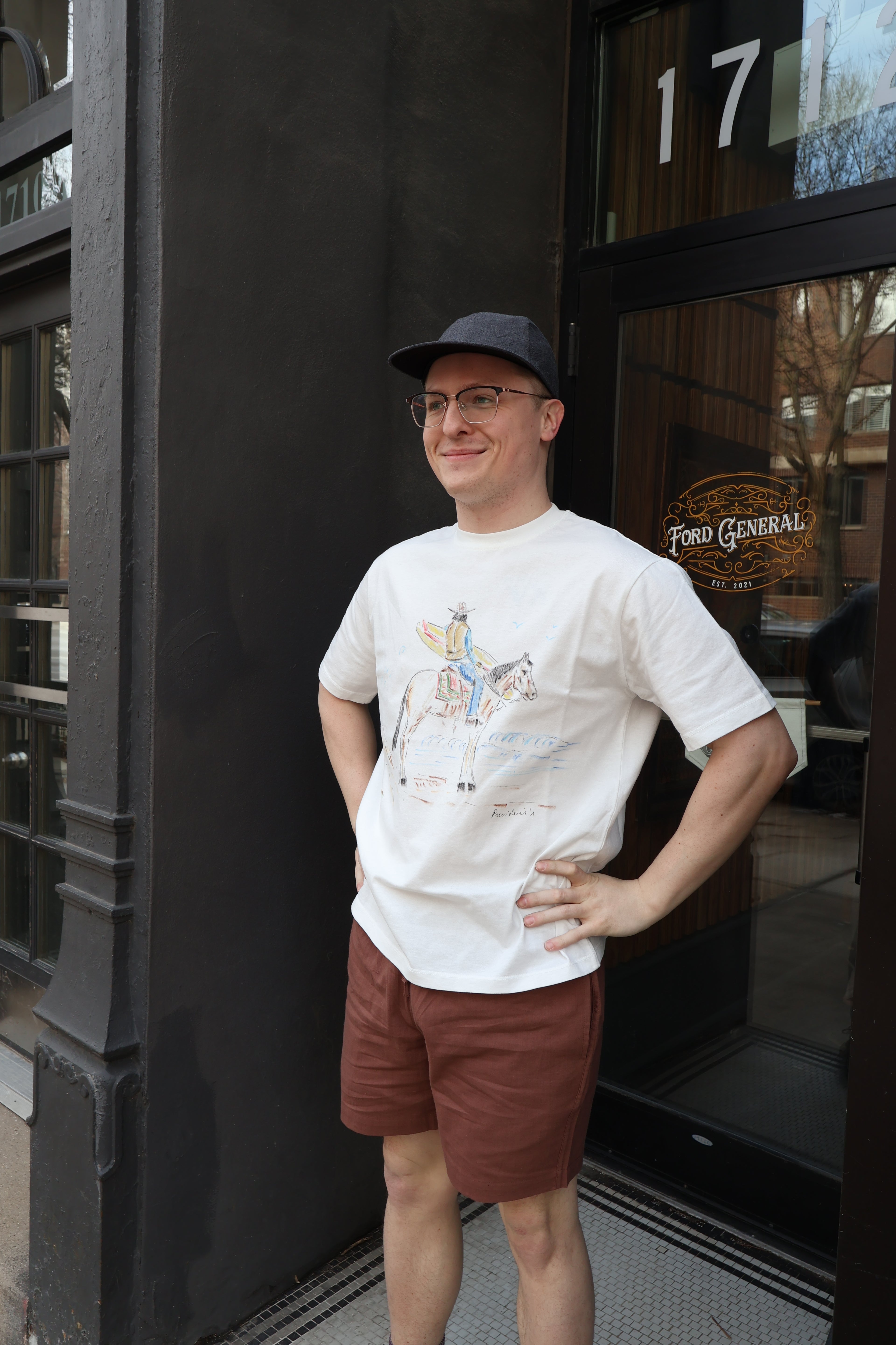 President's Hand Painted Cowboy T-Shirt