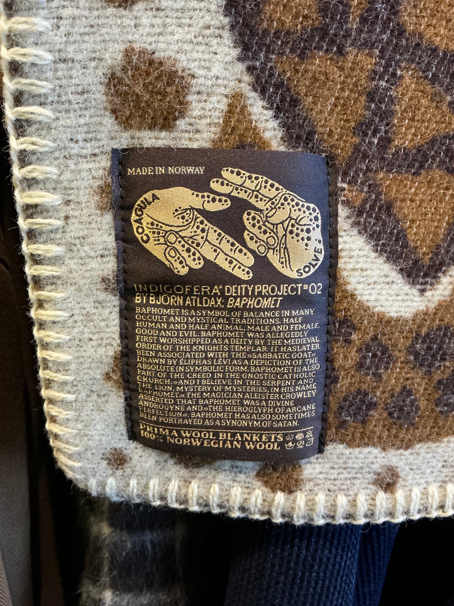 Indigofera Baphomet Wool Blanket