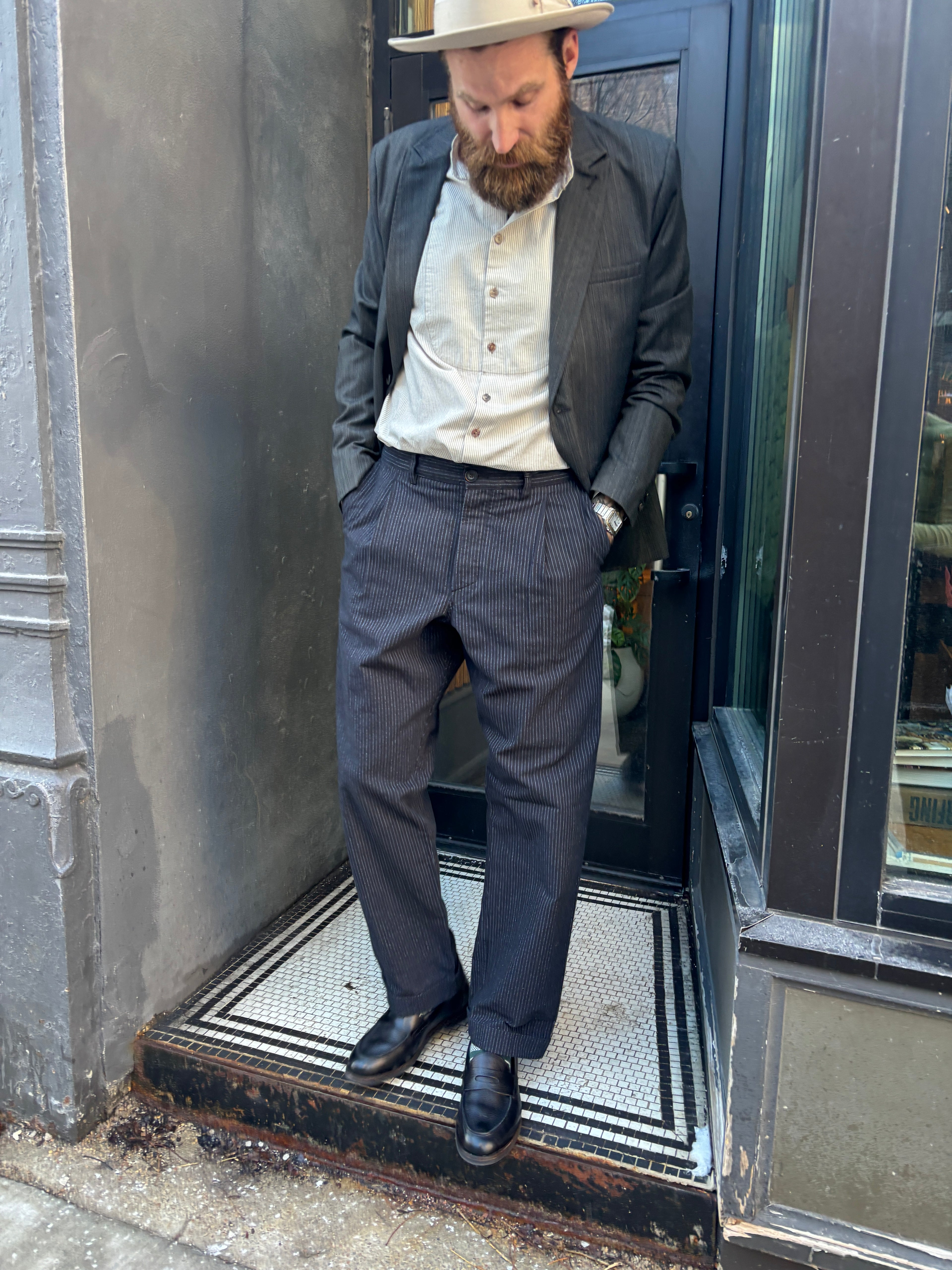 Hansen Sune Pleated Wide Cut Trouser