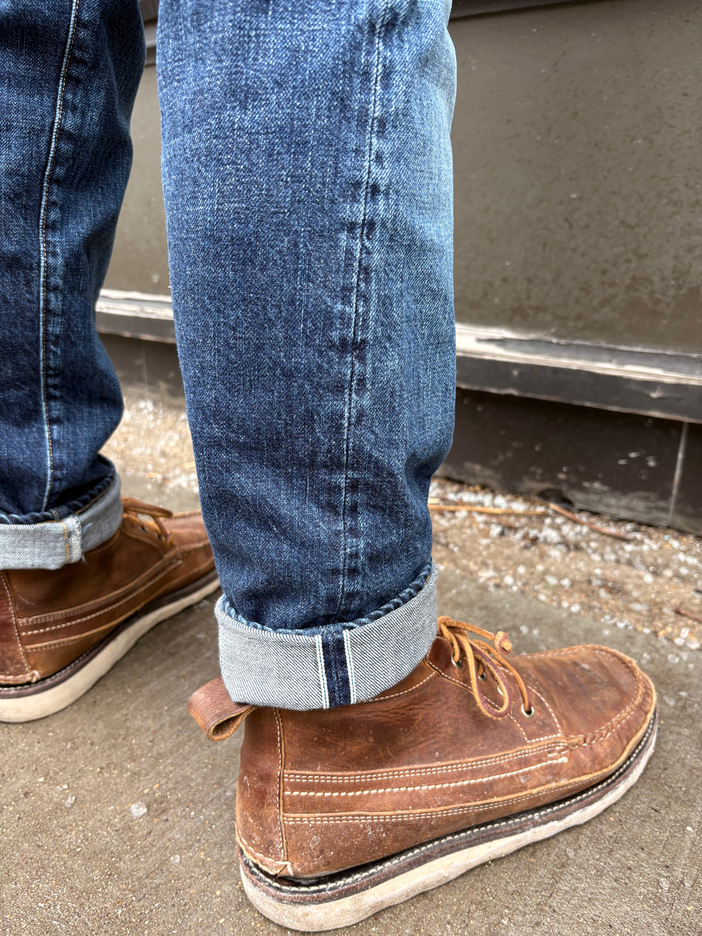 omotodenim 0415 Slim Straight Fit 2 Year Washed Denim