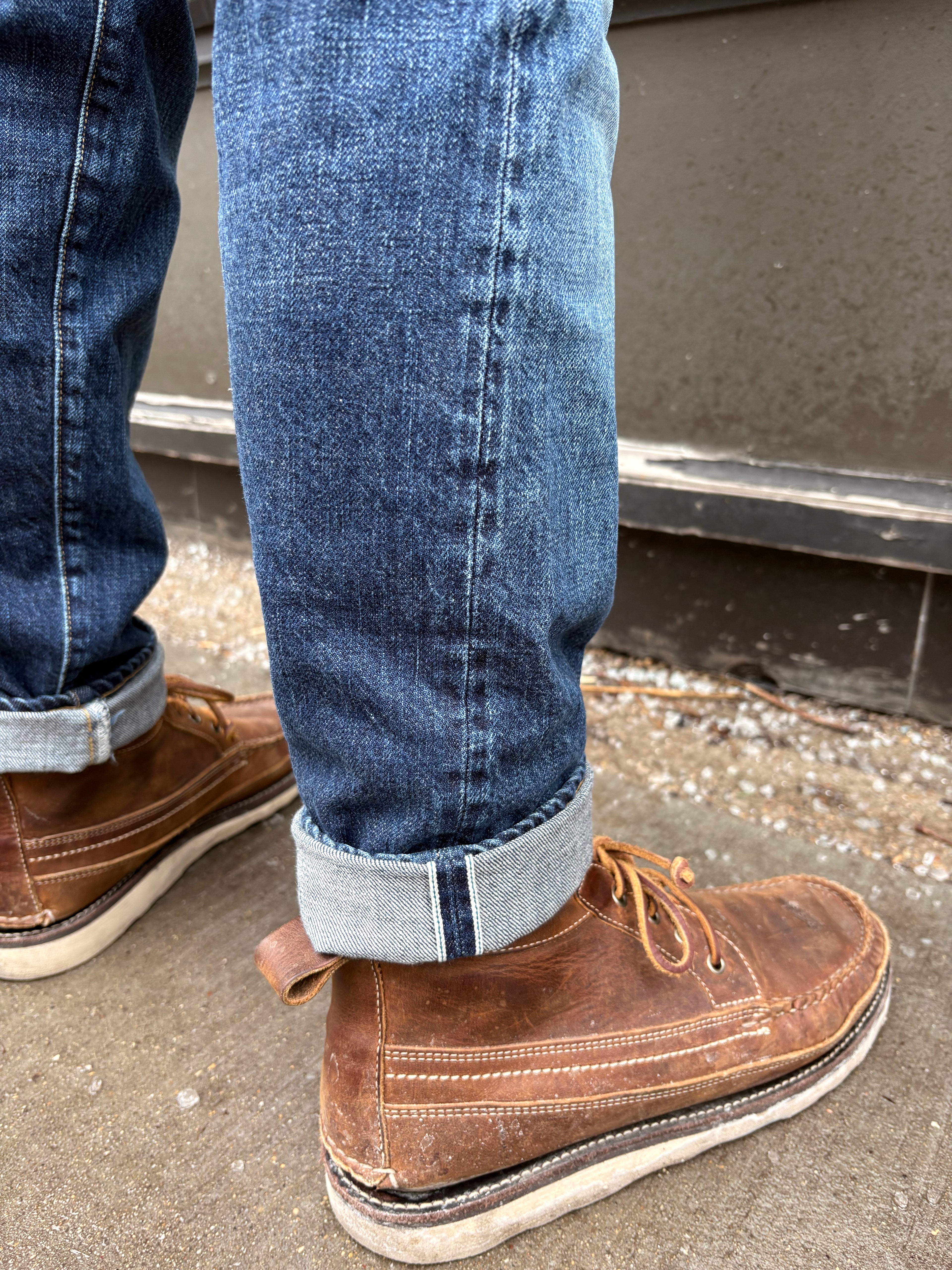 omotodenim 0415 Slim Straight Fit 2 Year Washed Denim