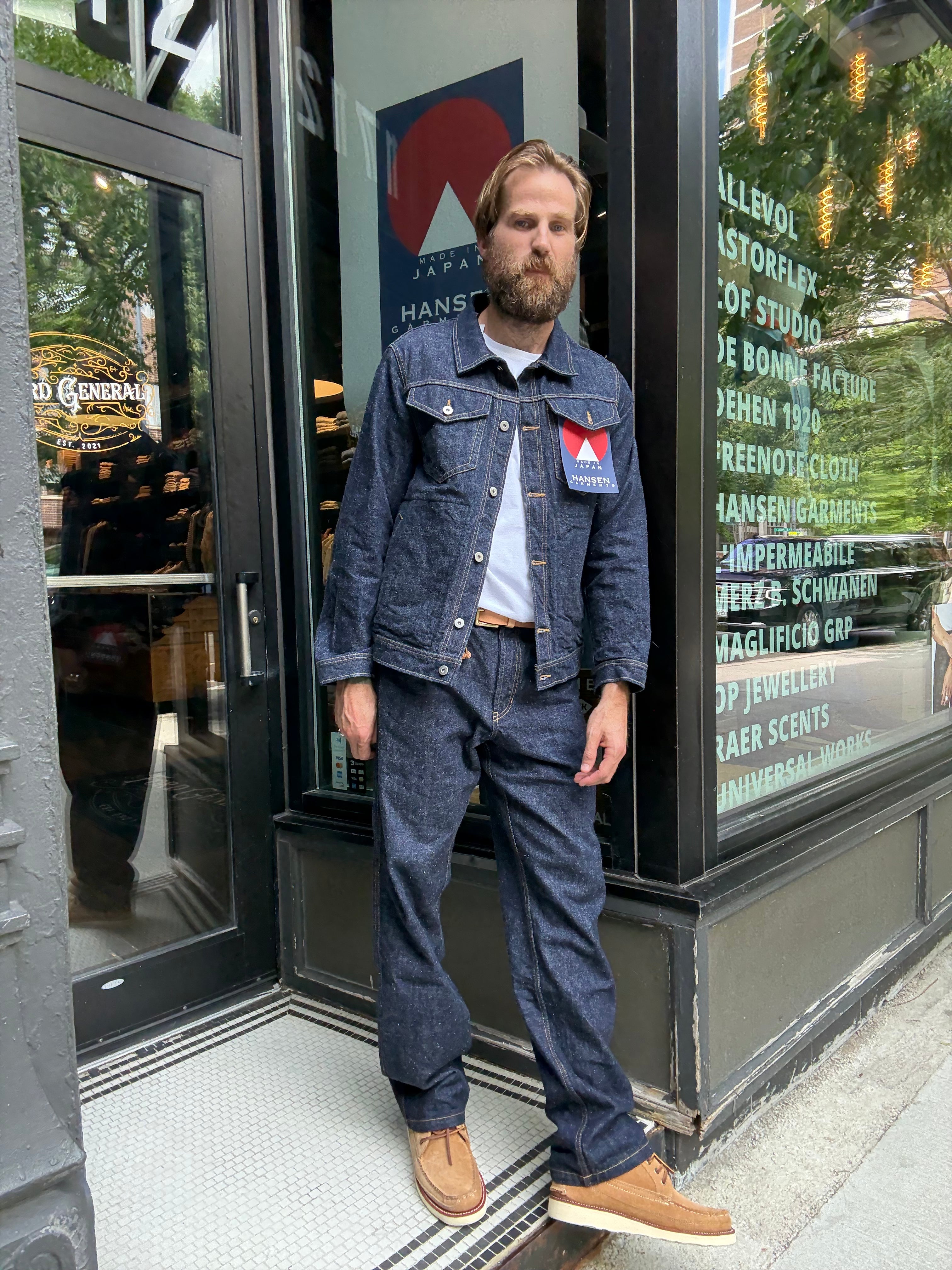 Hansen Dean Straight Cut Denim Trousers