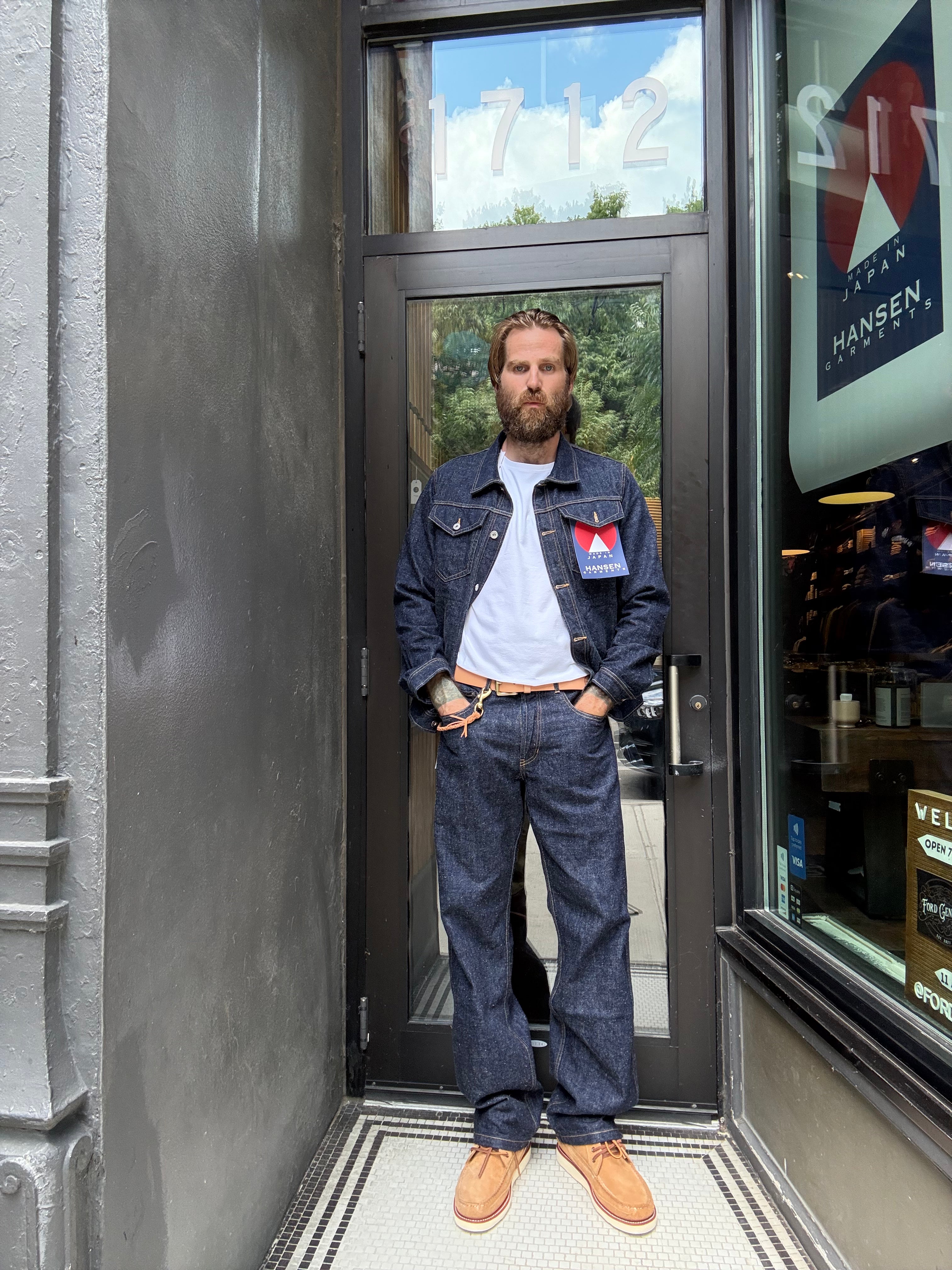 Hansen Dean Straight Cut Denim Trousers