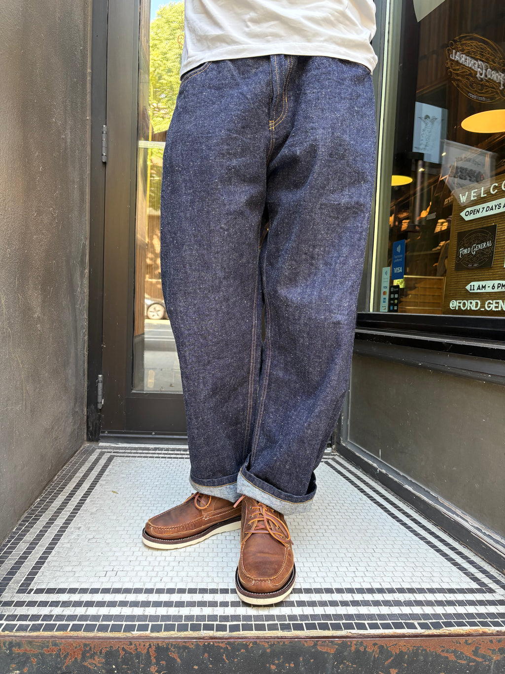 Hansen Robby Wide Cut Denim Jean Trousers