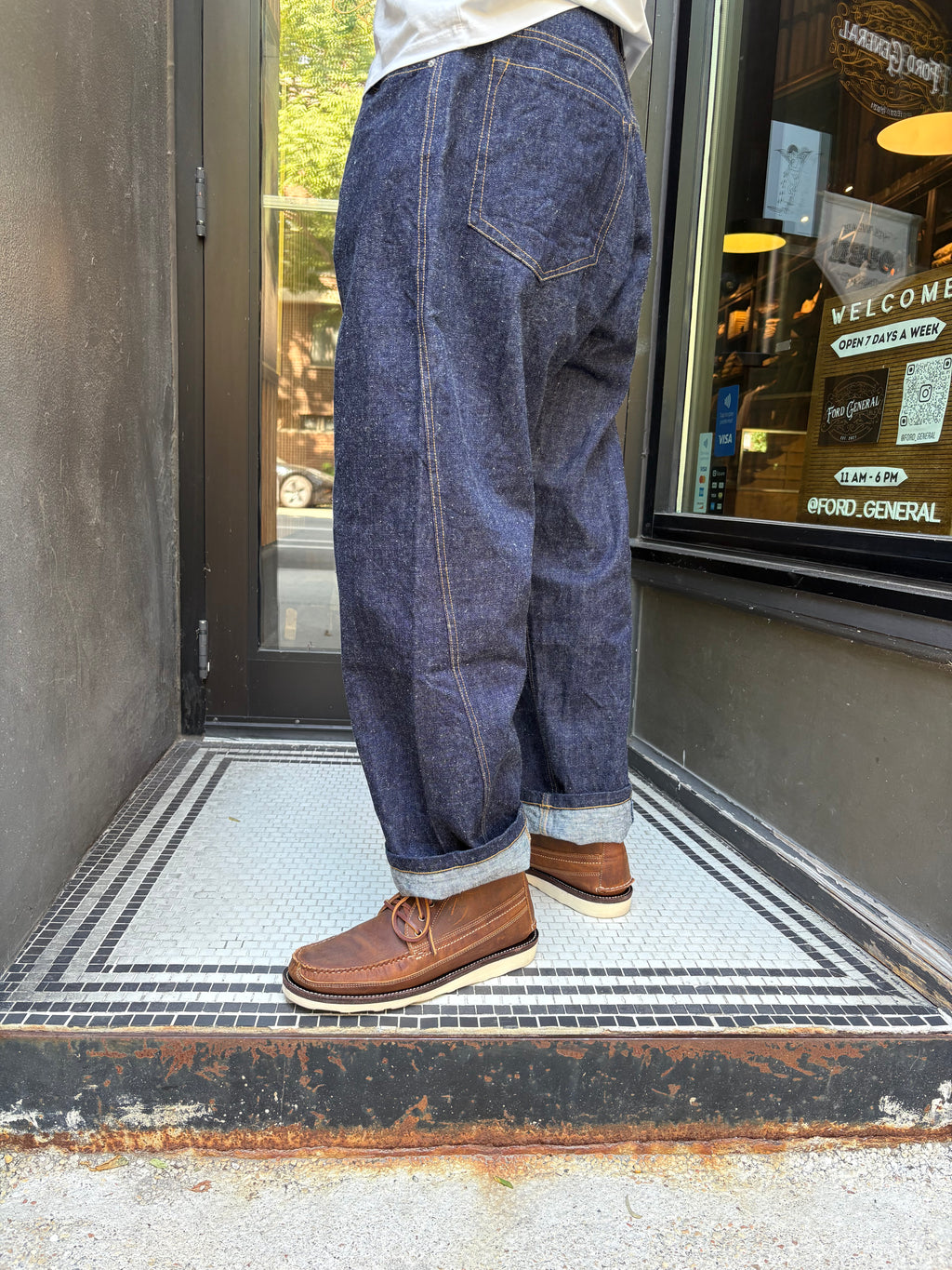 Hansen Robby Wide Cut Denim Jean Trousers