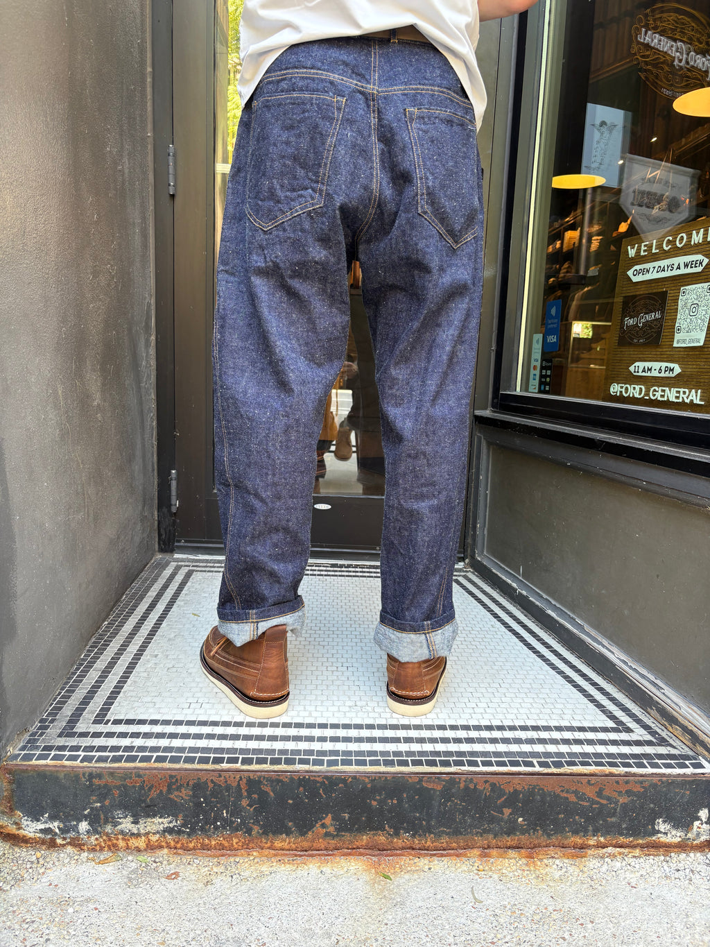 Hansen Robby Wide Cut Denim Jean Trousers
