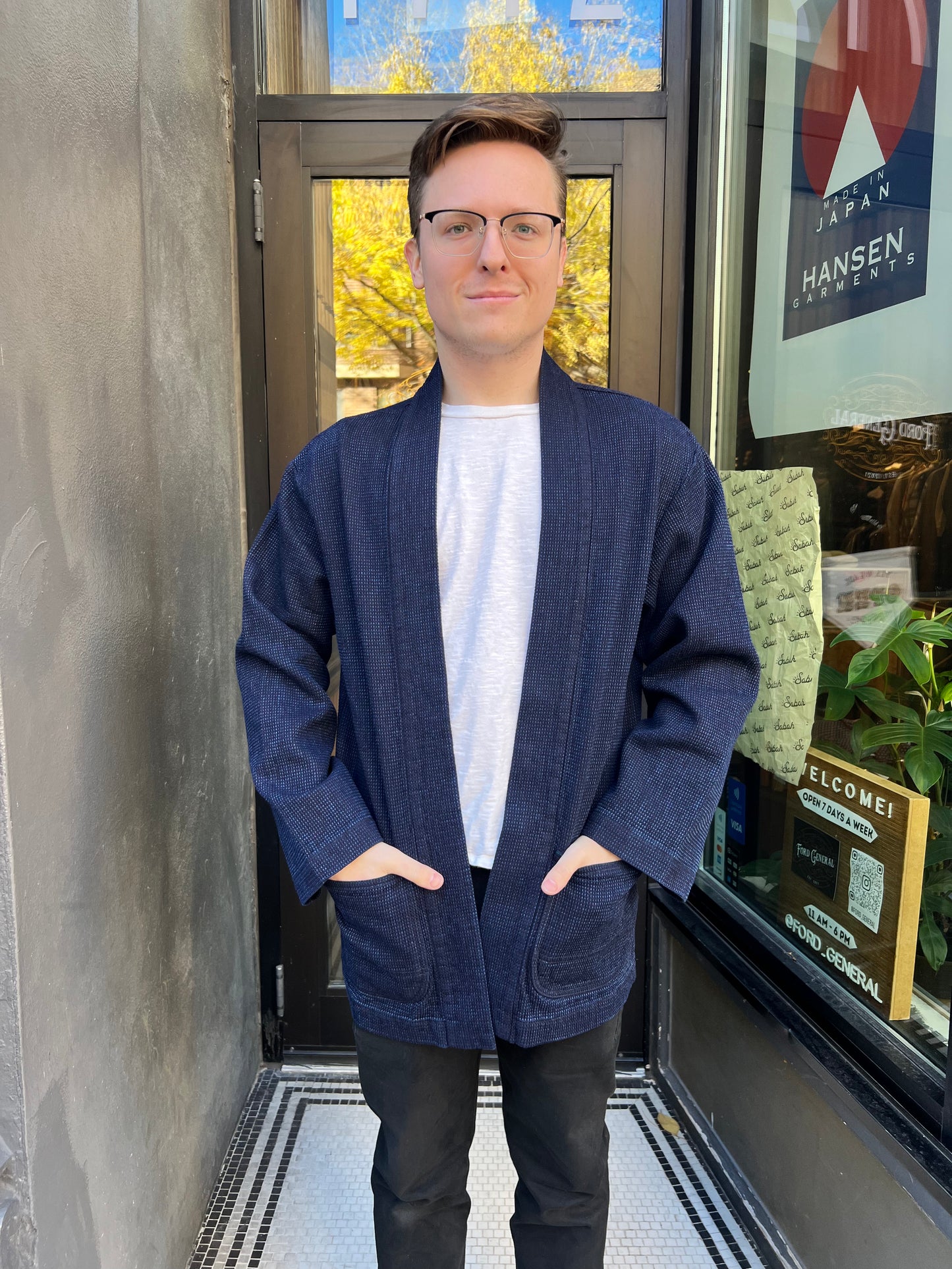 omotodenim 12oz Cube Sashiko Happi