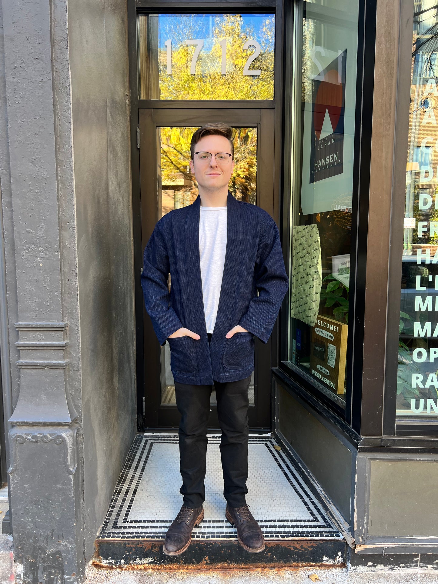 omotodenim 12oz Cube Sashiko Happi