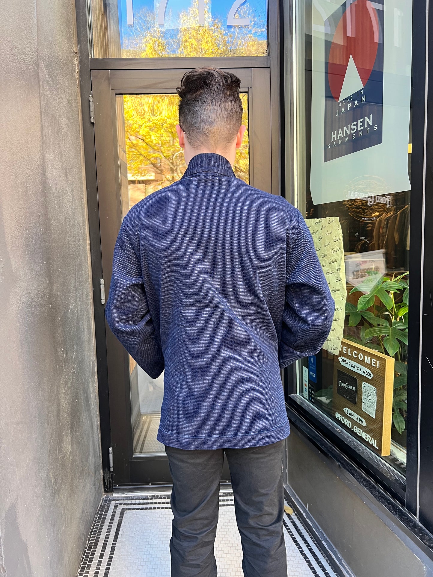 omotodenim 12oz Cube Sashiko Happi