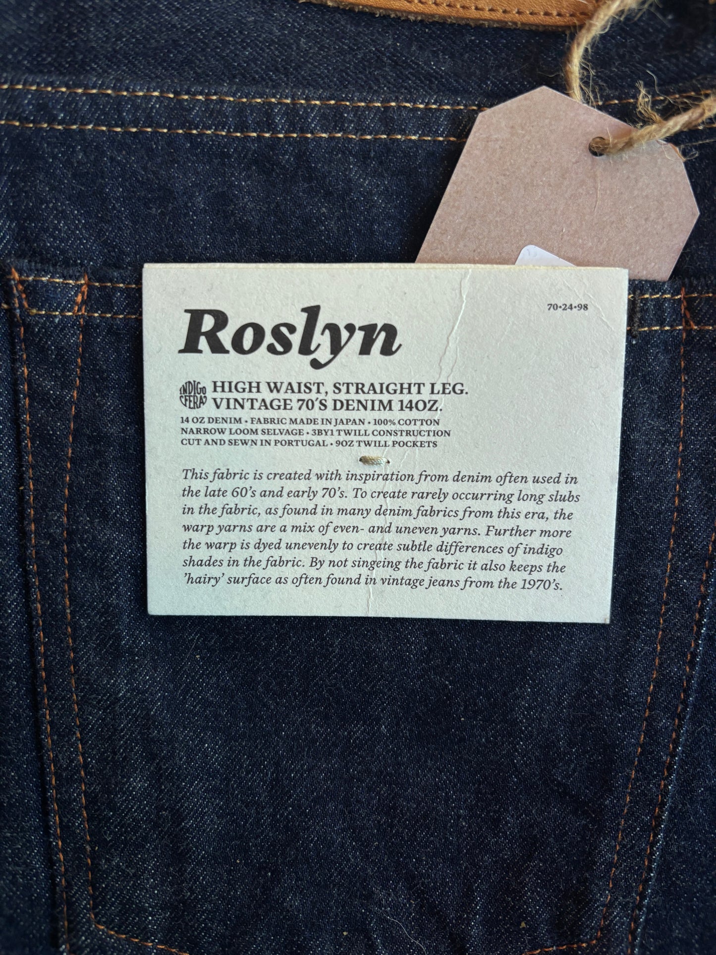 Indigofera Roslyn Vintage 70's Jeans
