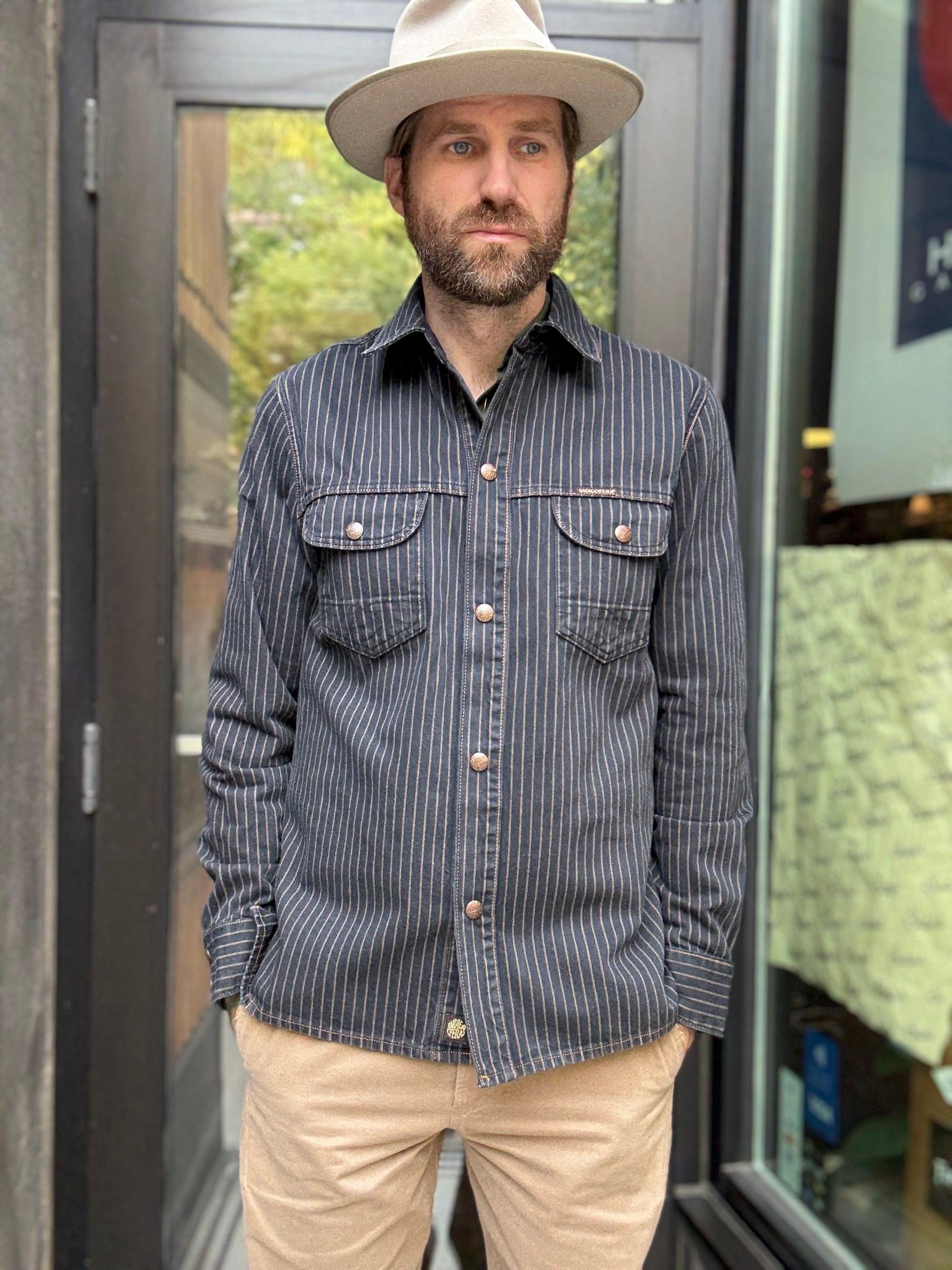 DIESEL BlackGold✨トレンチ　インディゴ　リネン混　レザーカフス Indigofera Copeland Jacket – Ford General