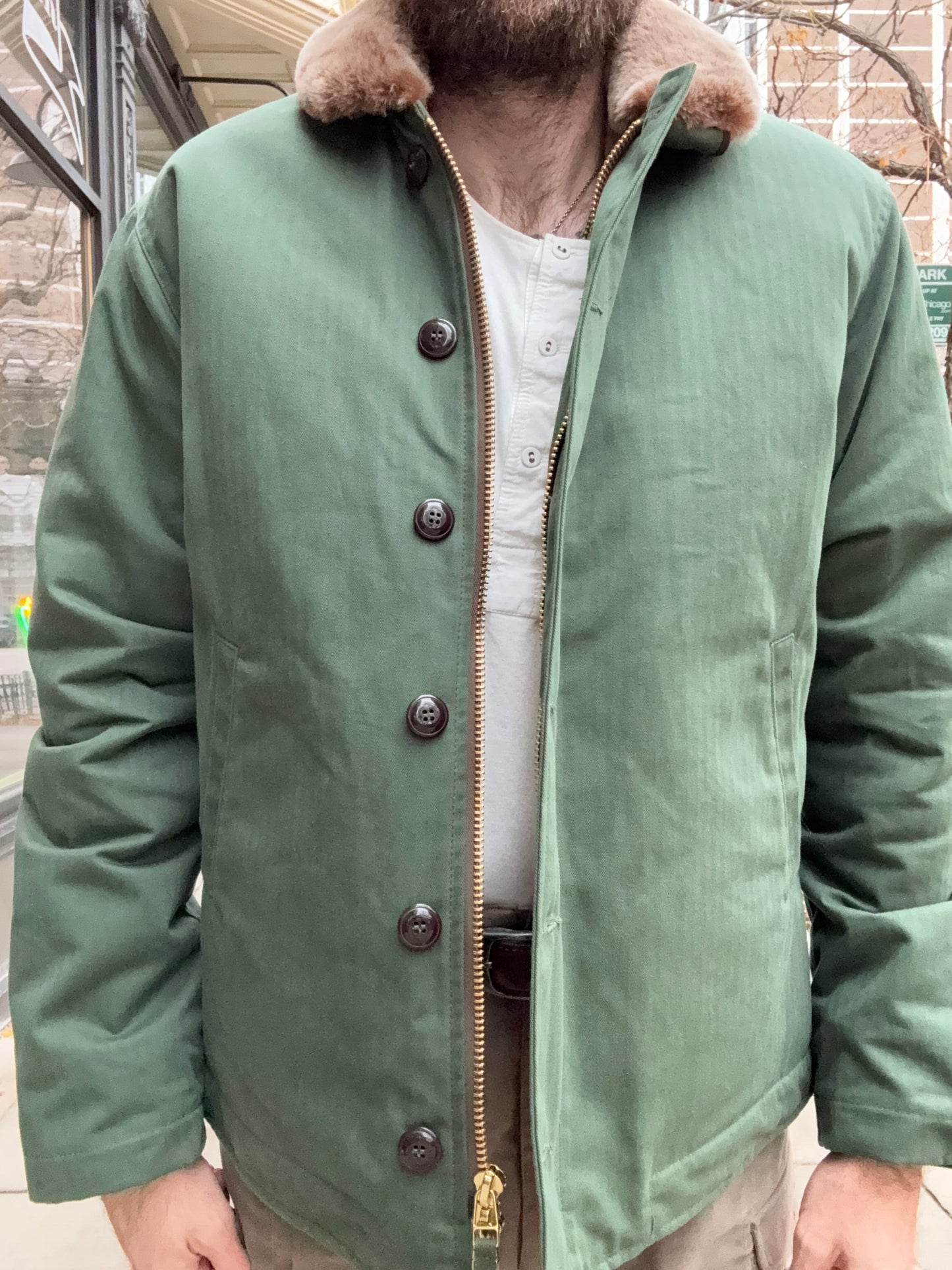 Dehen 1920 N-1 Deck Jacket Dry Wax Cotton