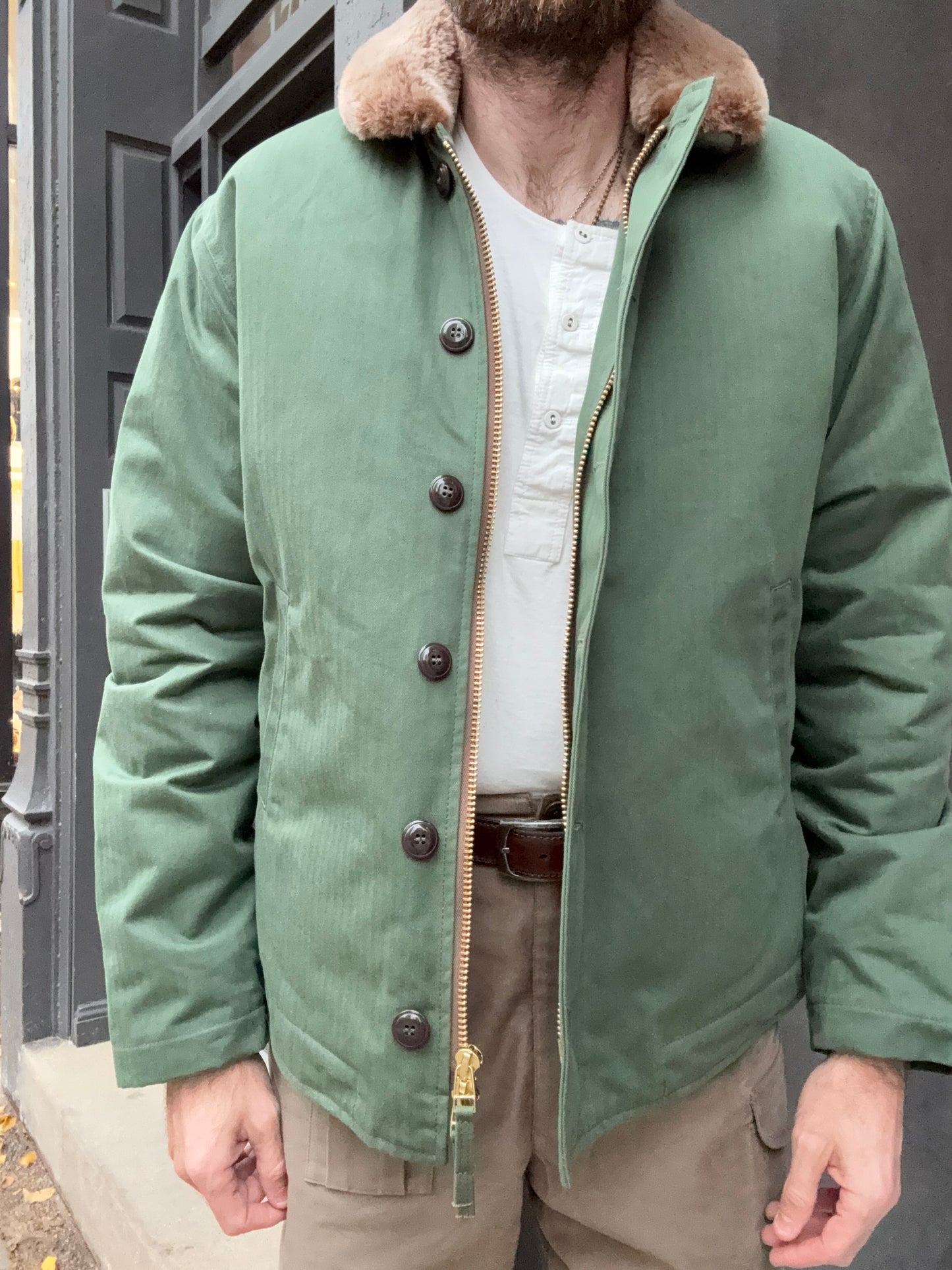 Dehen 1920 N-1 Deck Jacket Dry Wax Cotton