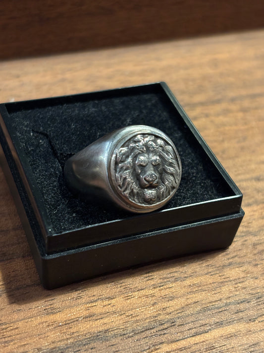 B159 Bague Chevalière Lion
