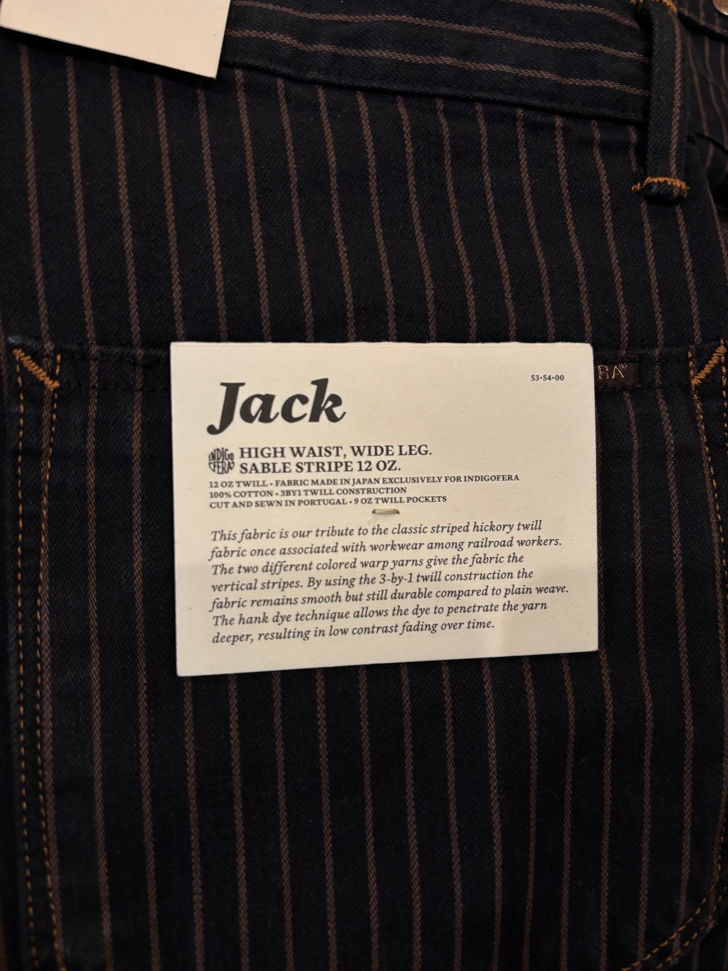 Indigofera Jack Pants Sable Stripe