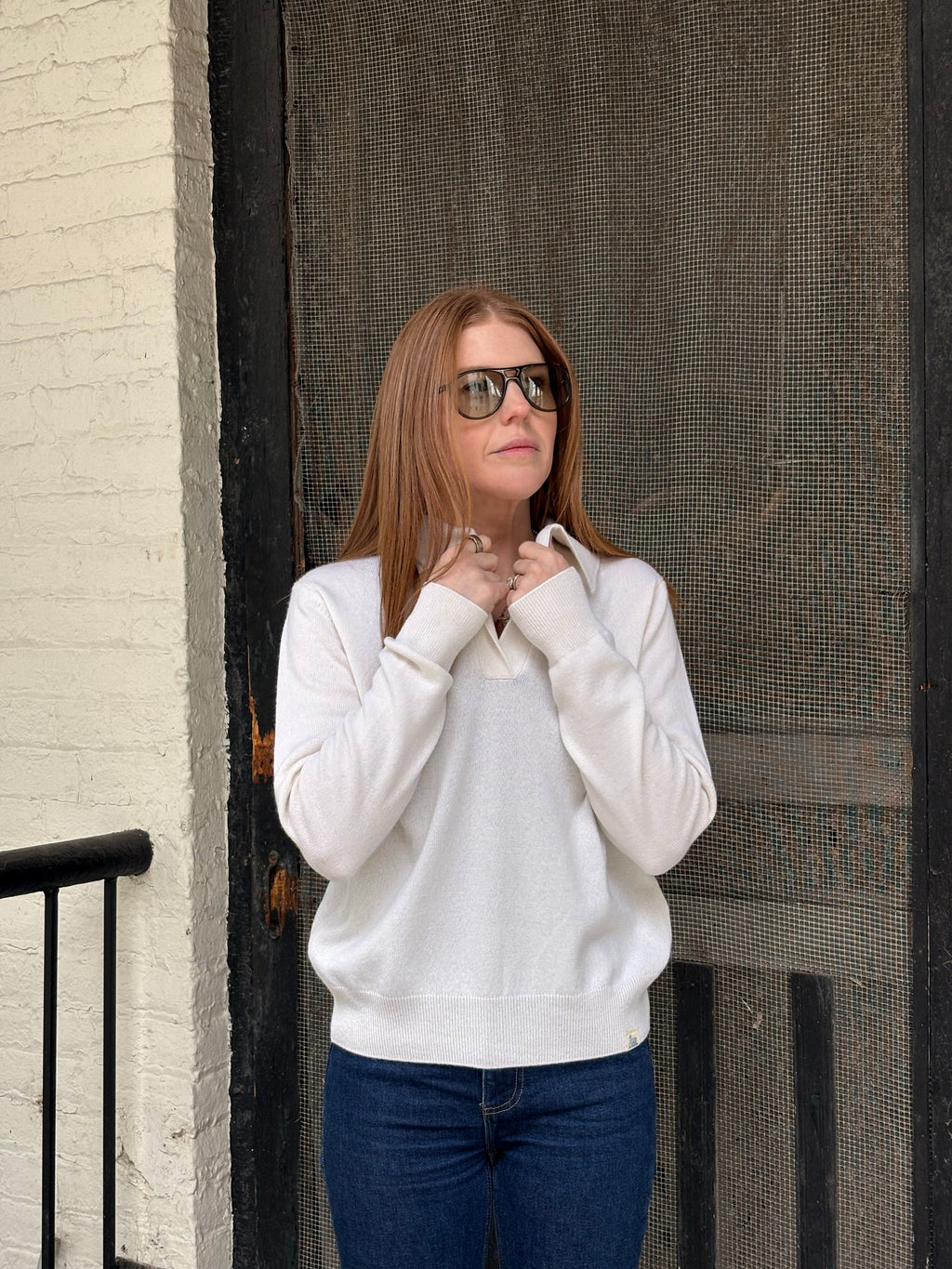 Merz b. Schwanen Women's V-neck Pullover