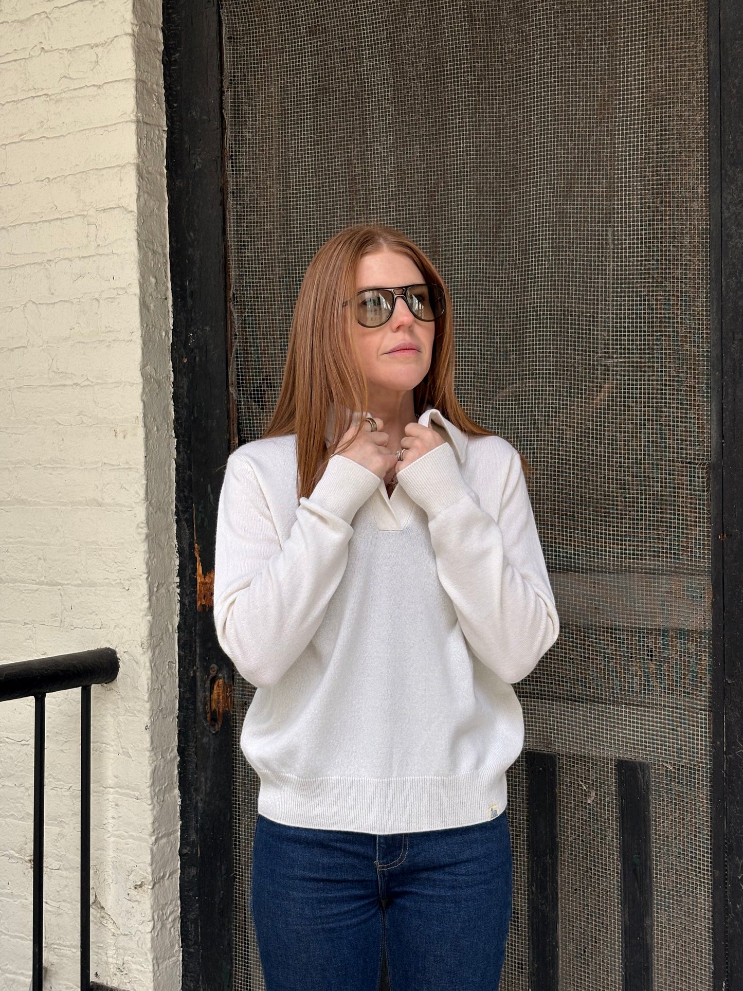 Merz b. Schwanen Women's V-neck Pullover