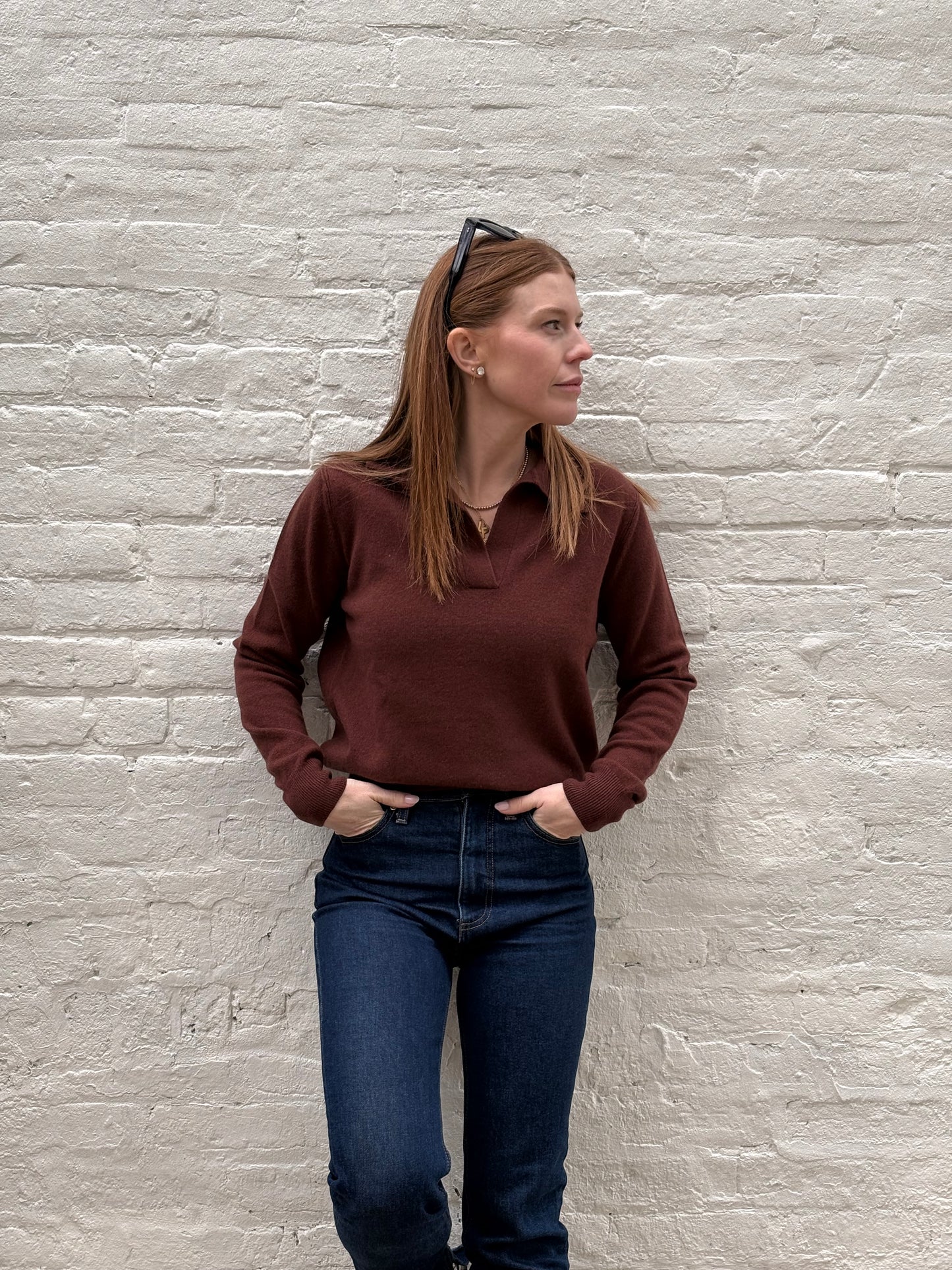 Merz b. Schwanen Women's V-neck Pullover