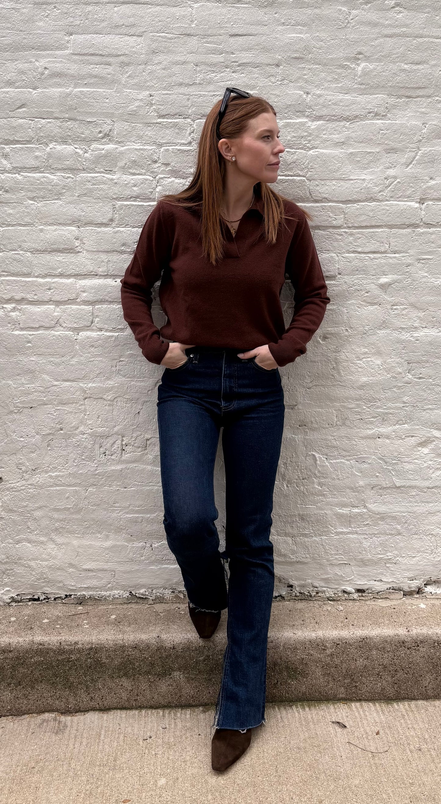 Merz b. Schwanen Women's V-neck Pullover