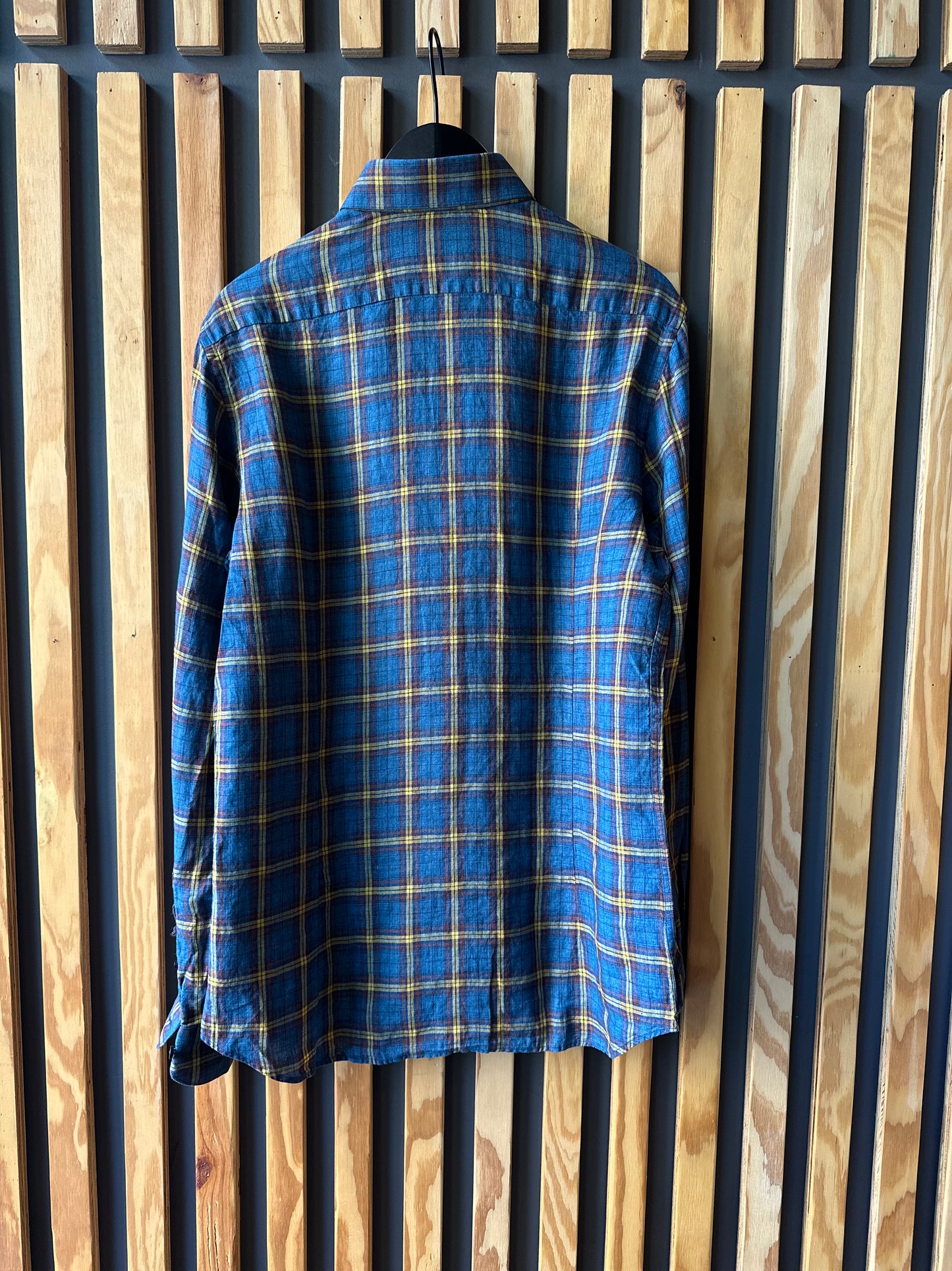 Blue and Yellow Plaid Long Sleeve