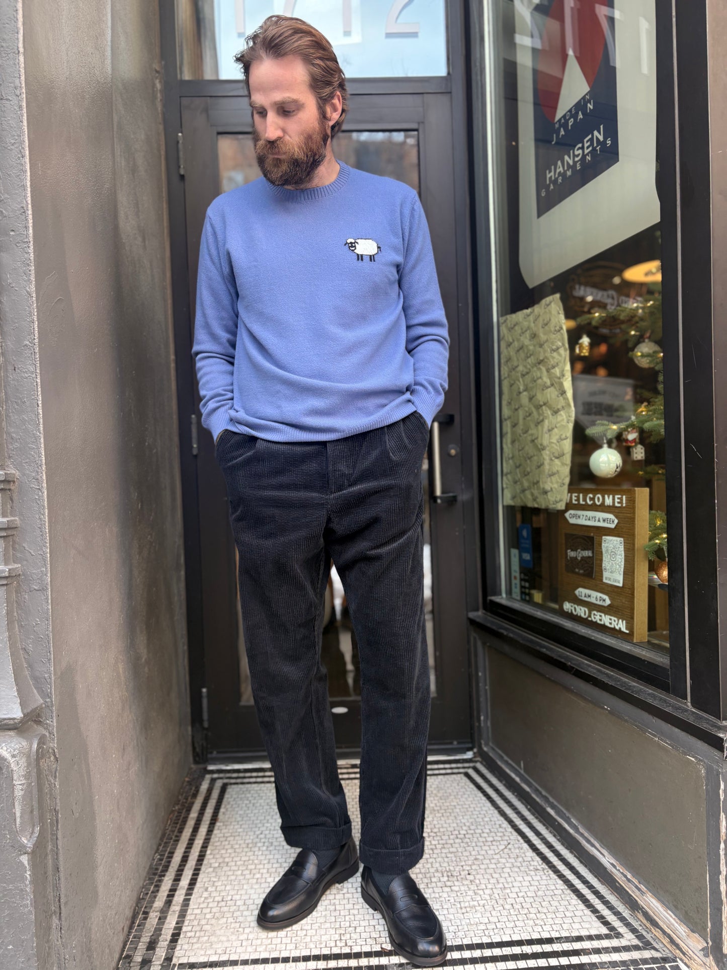 Hansen Sune Pleated Wide Cut Trouser