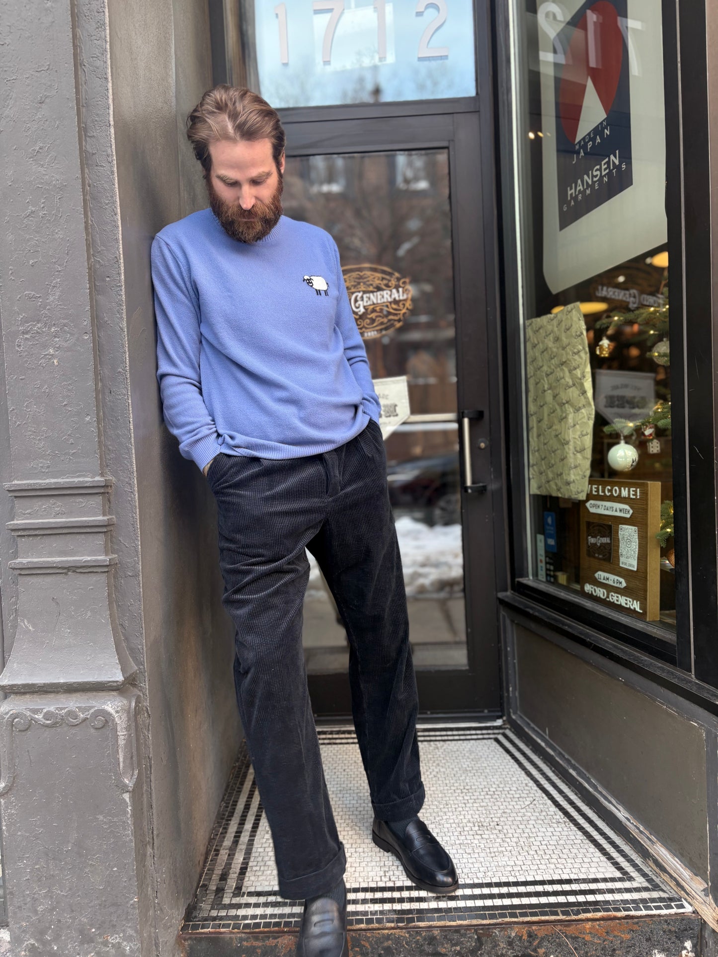 Hansen Sune Pleated Wide Cut Trouser