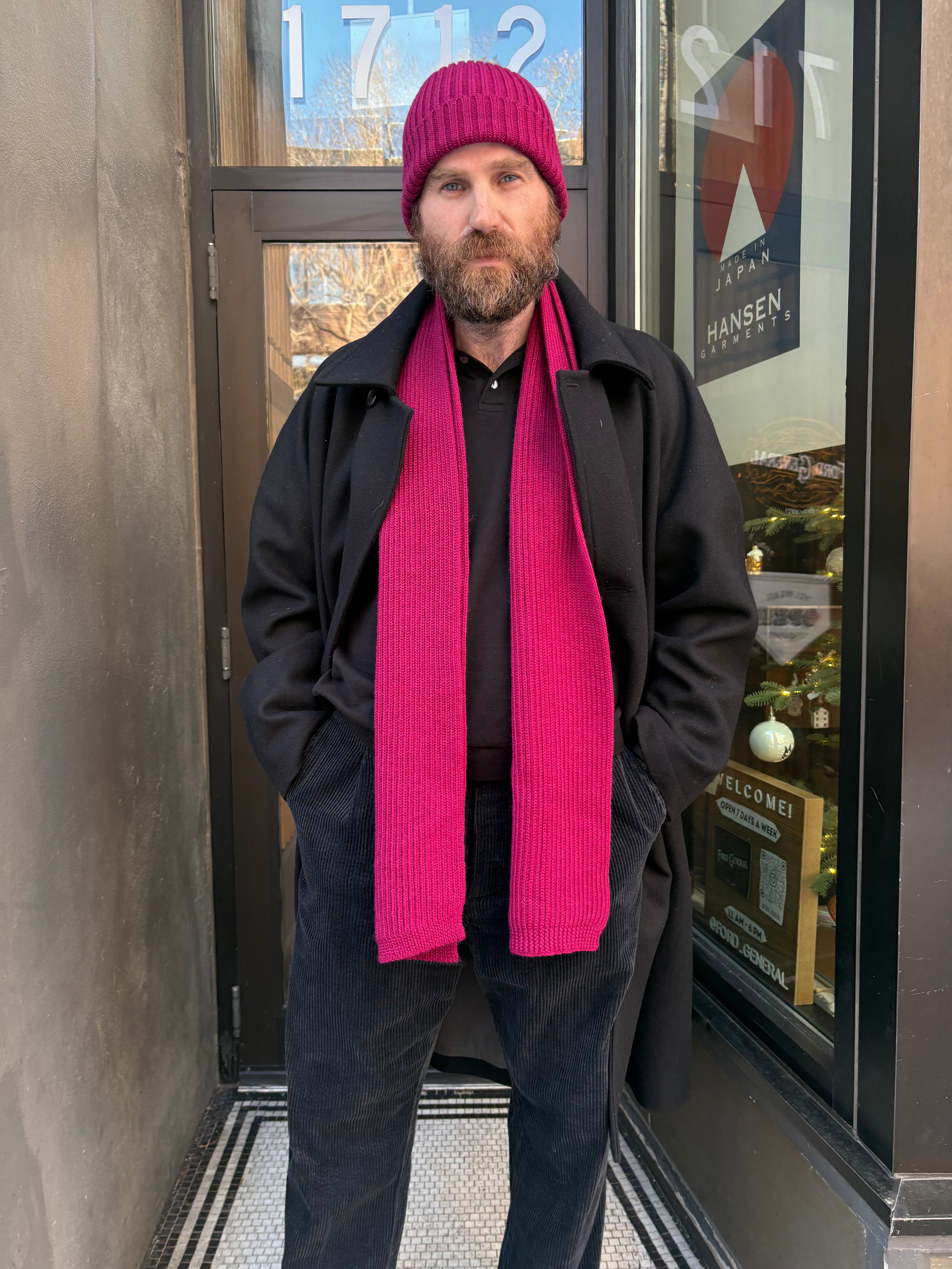 Petter Knitted Rib Scarf