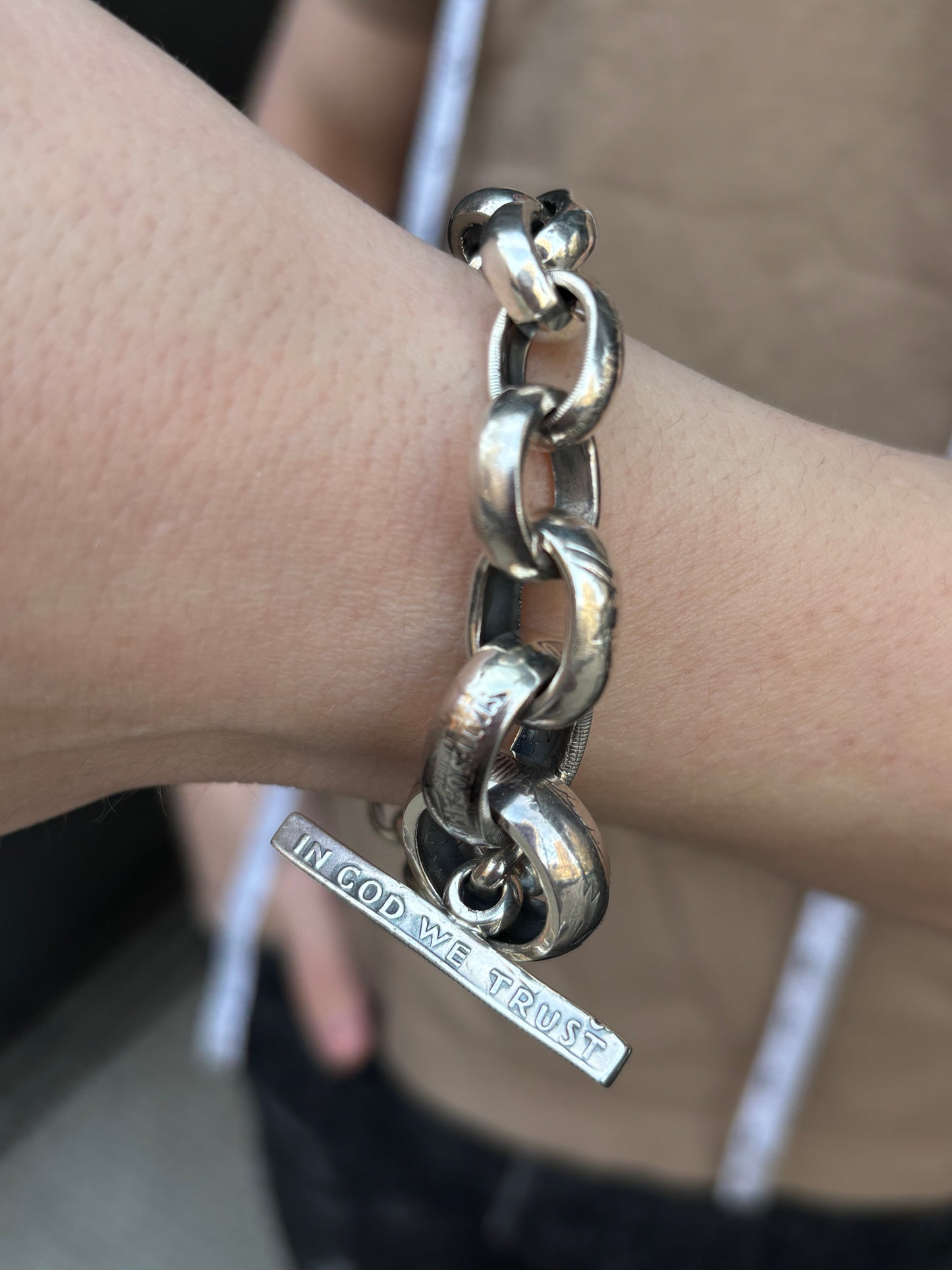 North Works Coin Chain Bracelet