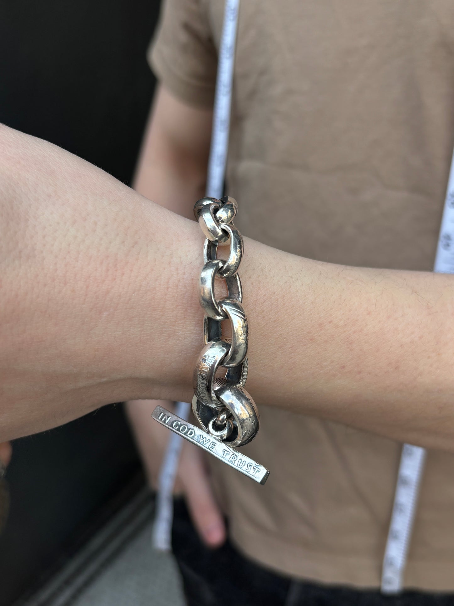 North Works Coin Chain Bracelet