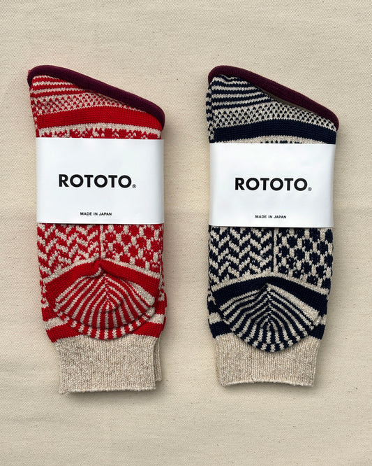 Rototo Multi Jacquard Socks