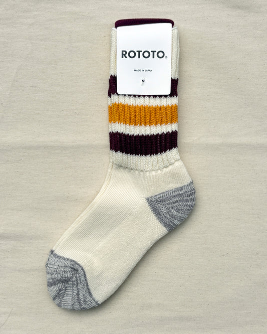 Rototo Coarse Ribbed Oldschool Crew Socks