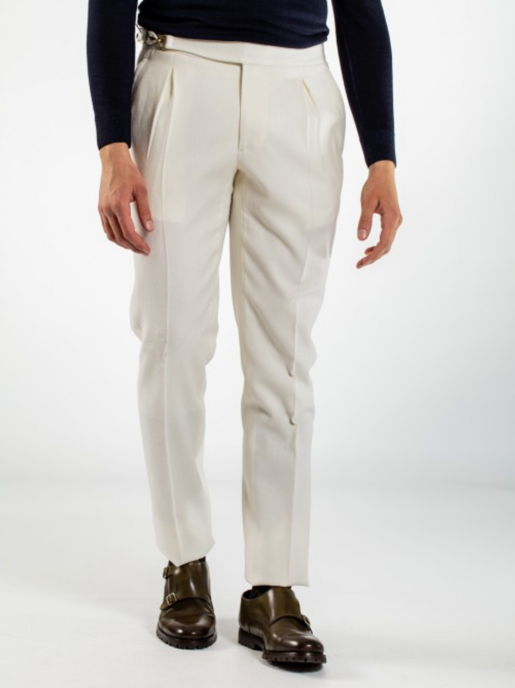 FeFe Napoli Pleated Cotton Trouser