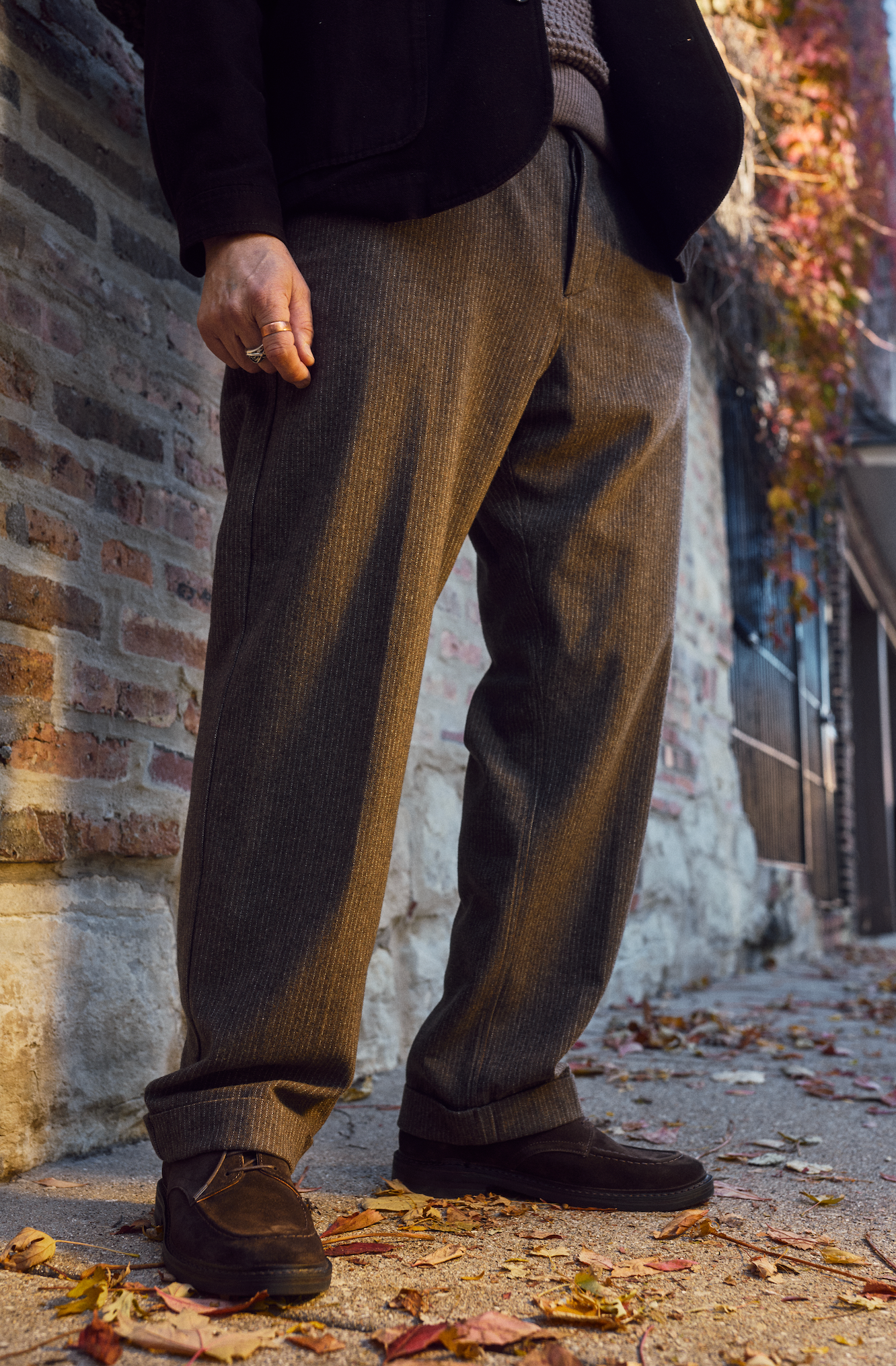 Hansen Sune Pleated Wide Cut Trouser